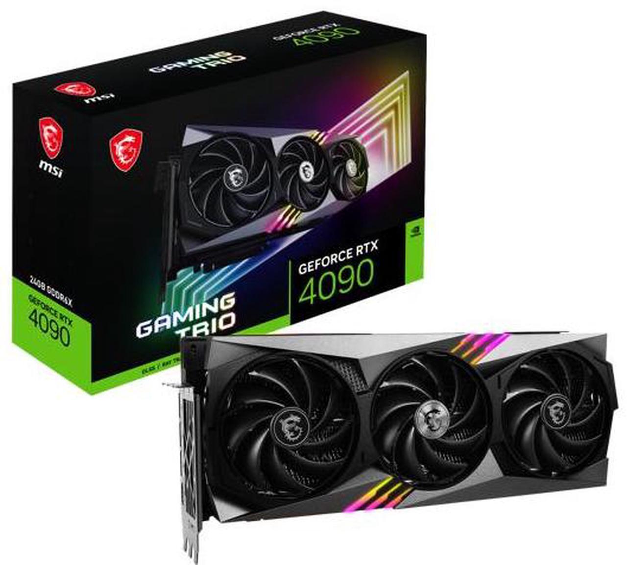 Alt view image 4 of 5 - MSI Gaming (MSI) GeForce RTX 4090 24GB GDDR6X PCI Express 4.0 Video Card RTX 4090 GAMING TRIO 24G