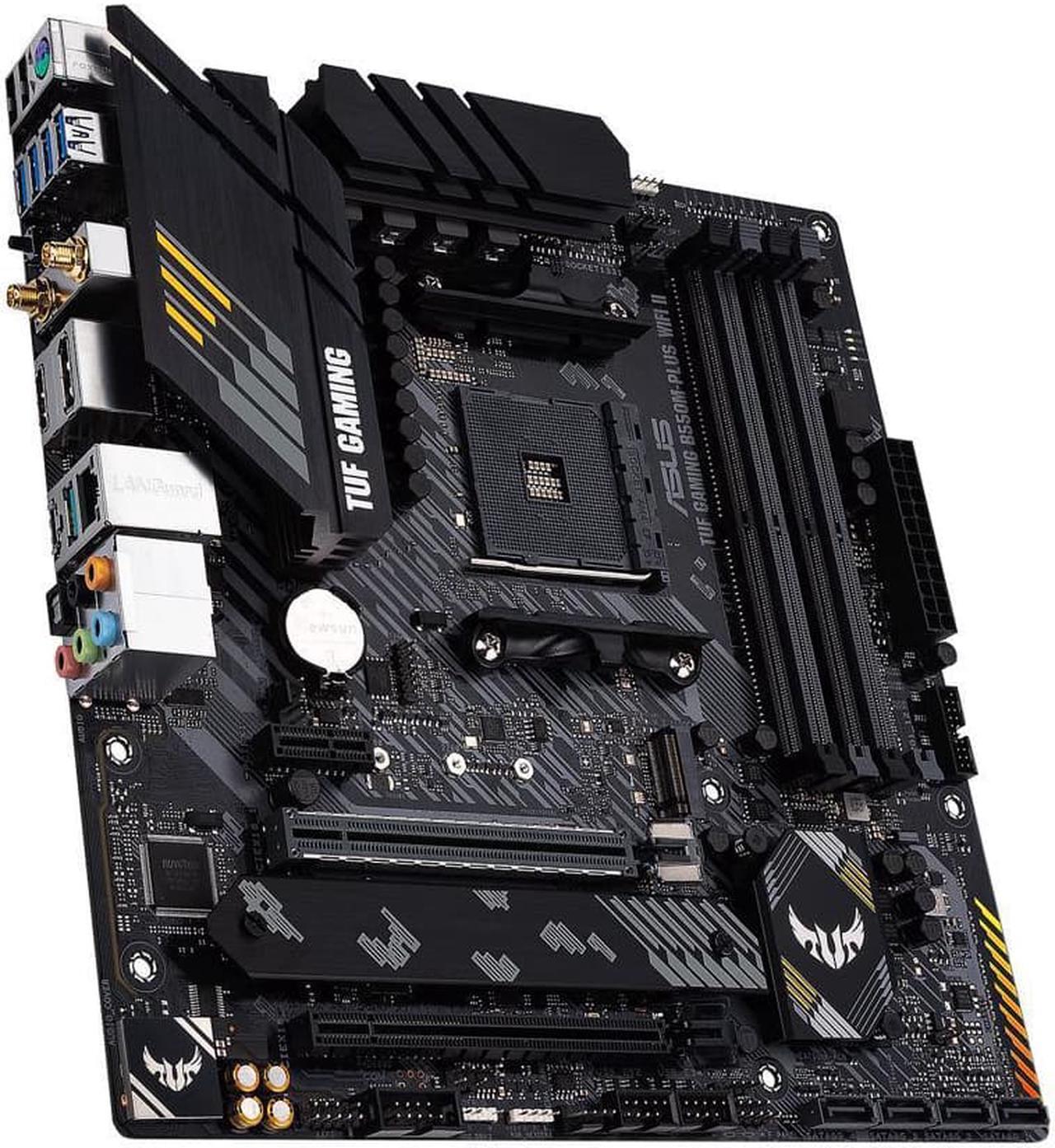 Alt view image 5 of 7 - ASUS TUF B550M-PLUS WIFI II AM4 AMD B550 SATA 6Gb/s Micro ATX AMD Motherboard and AMD Ryzen 5 5600G - Ryzen 5 5000 G-Series Cezanne (Zen 3) 6-Core 3.9 GHz Socket AM4 65W ,AMD Motherboard CPU Combo