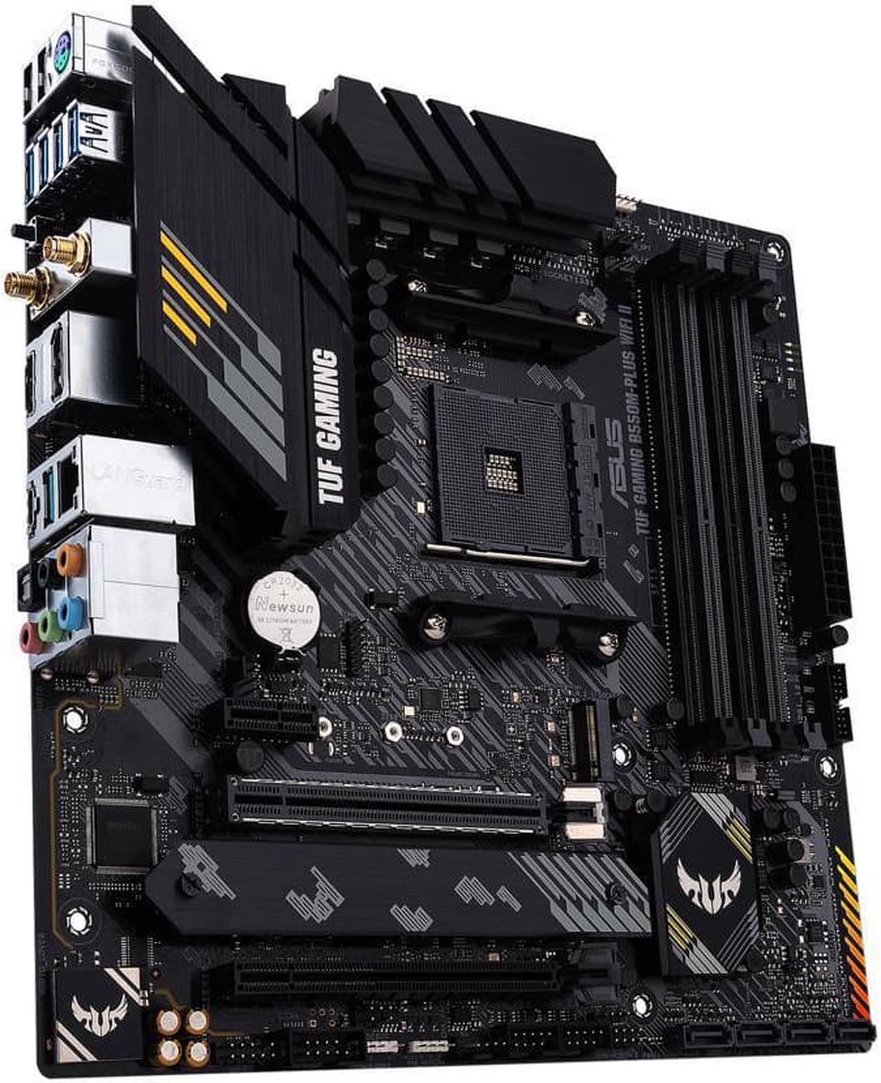 Alt view image 6 of 7 - ASUS TUF B550M-PLUS WIFI II AM4 AMD B550 SATA 6Gb/s Micro ATX AMD Motherboard and AMD Ryzen 5 5600G - Ryzen 5 5000 G-Series Cezanne (Zen 3) 6-Core 3.9 GHz Socket AM4 65W ,AMD Motherboard CPU Combo