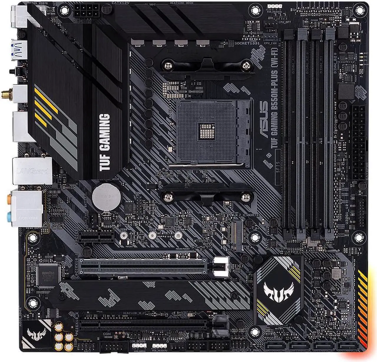 Alt view image 2 of 5 - ASUS TUF GAMING B550M-PLUS WIFI II  AMD AM4 (3rd Gen Ryzen) Micro ATX Gaming Motherboard and AMD Ryzen 7 5700X - Ryzen 7 5000 Series 8-Core 3.4 GHz Socket AM4 65W,AMD Motherboard CPU Combo