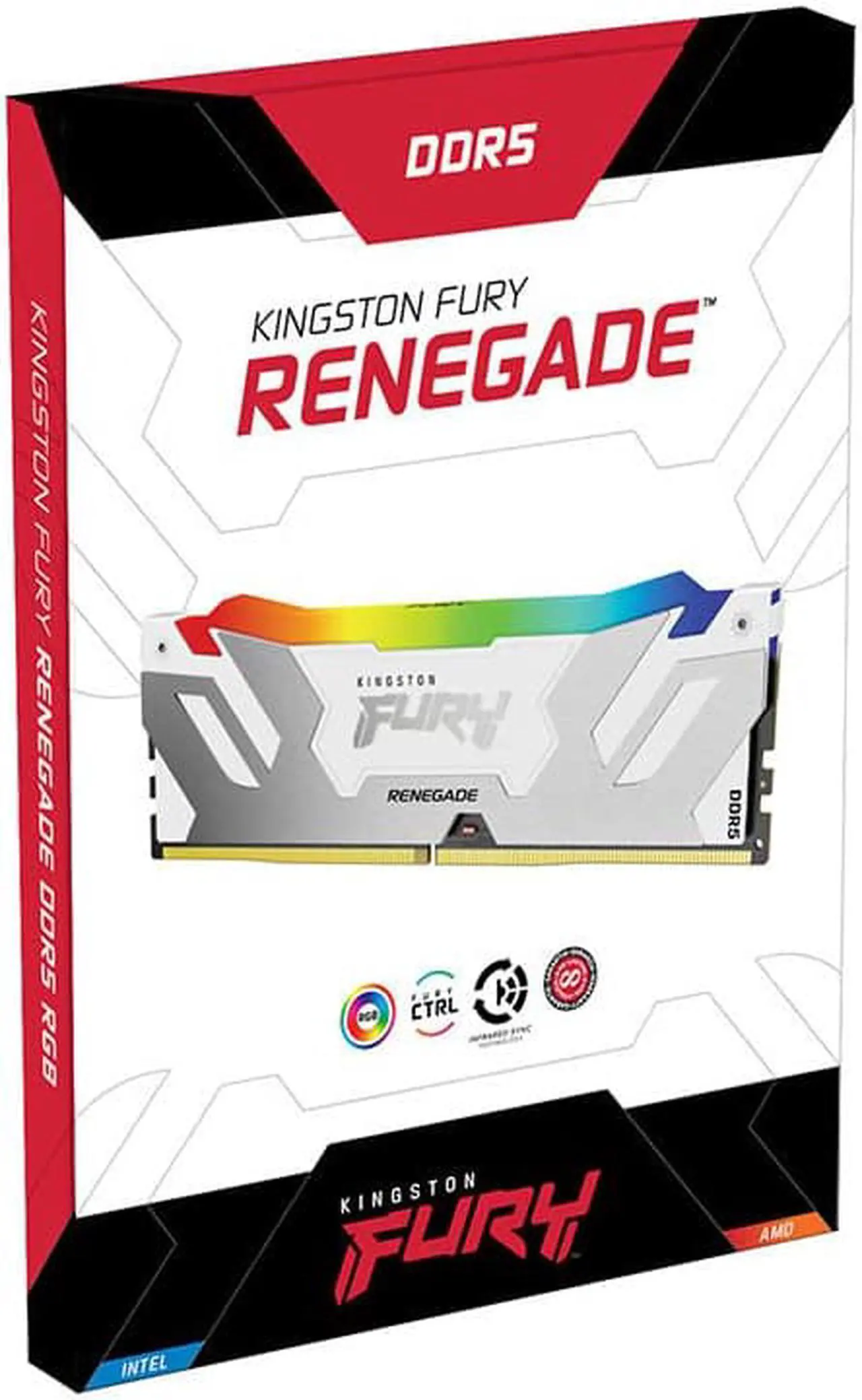 Alt view image 3 of 3 - Kingston Fury Renegade 64GB (2 x 32GB) 288-Pin PC RAM DDR5 6000 (PC5 48000) Memory (Desktop Memory) Model KF560C32RWAK2-64