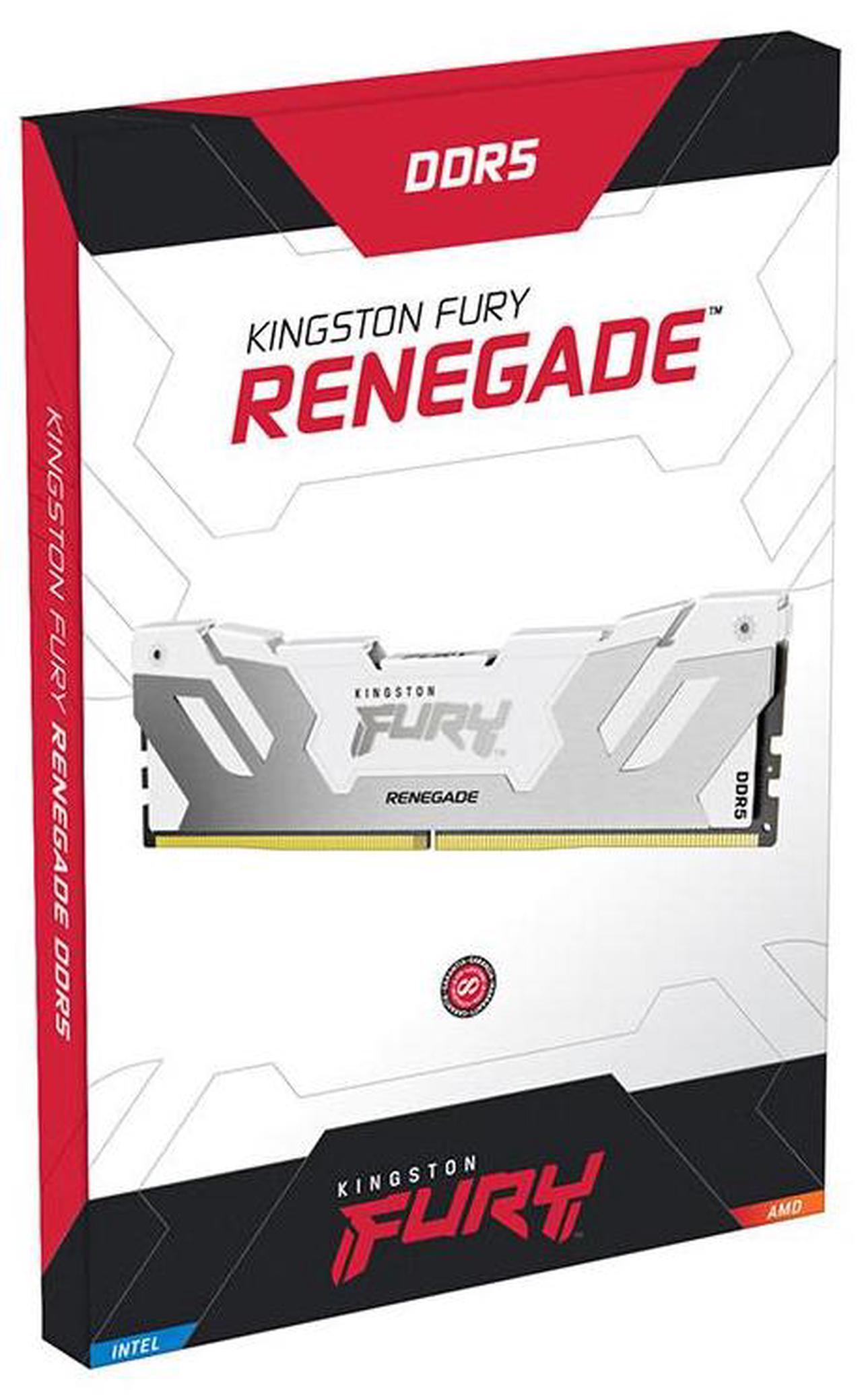 Alt view image 2 of 2 - Kingston Fury Renegade 48GB (2 x 24GB) 288-Pin PC RAM DDR5 8400 (PC5 67200) Desktop Memory Model KF584CU40RWK2-48