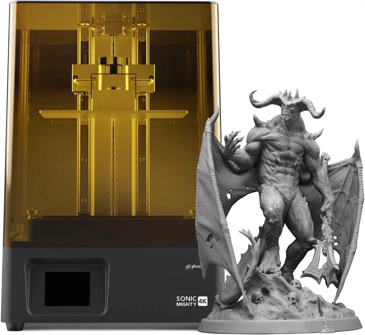 Main image of PHROZEN Sonic Mighty 4K LCD Resin 3D Printer with 9.3 inch 4K Monochrome LCD Print Screen, UV ParaLED Light, Large Print Volume, Made in Taiwan.