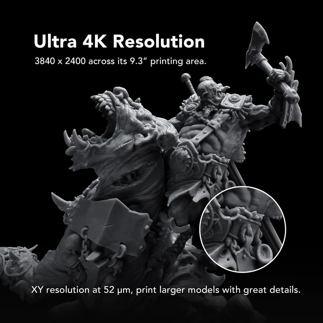 Alt view image 5 of 7 - PHROZEN Sonic Mighty 4K LCD Resin 3D Printer with 9.3 inch 4K Monochrome LCD Print Screen, UV ParaLED Light, Large Print Volume, Made in Taiwan.