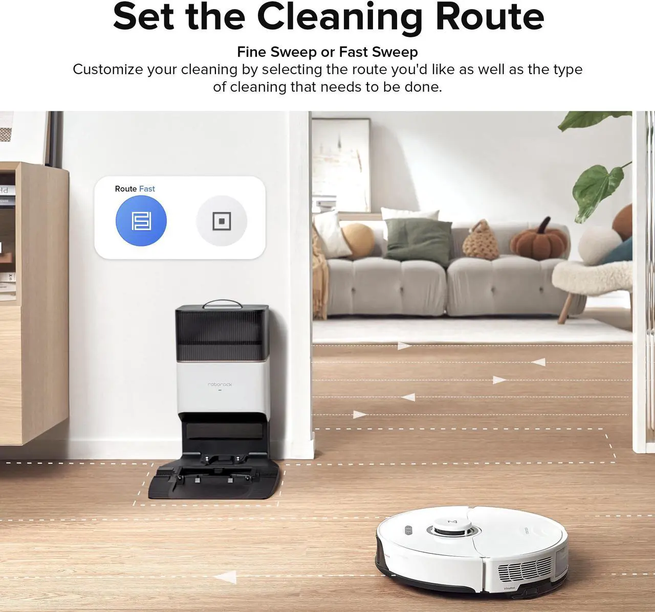 Alt view image 7 of 7 - Roborock S8+ Robot Vacuum, Sonic Mop with Self-Empty Dock,  Auto Lifting Mop, Ultrasonic Carpet Detection, 6000Pa Suction, White (Renewed)