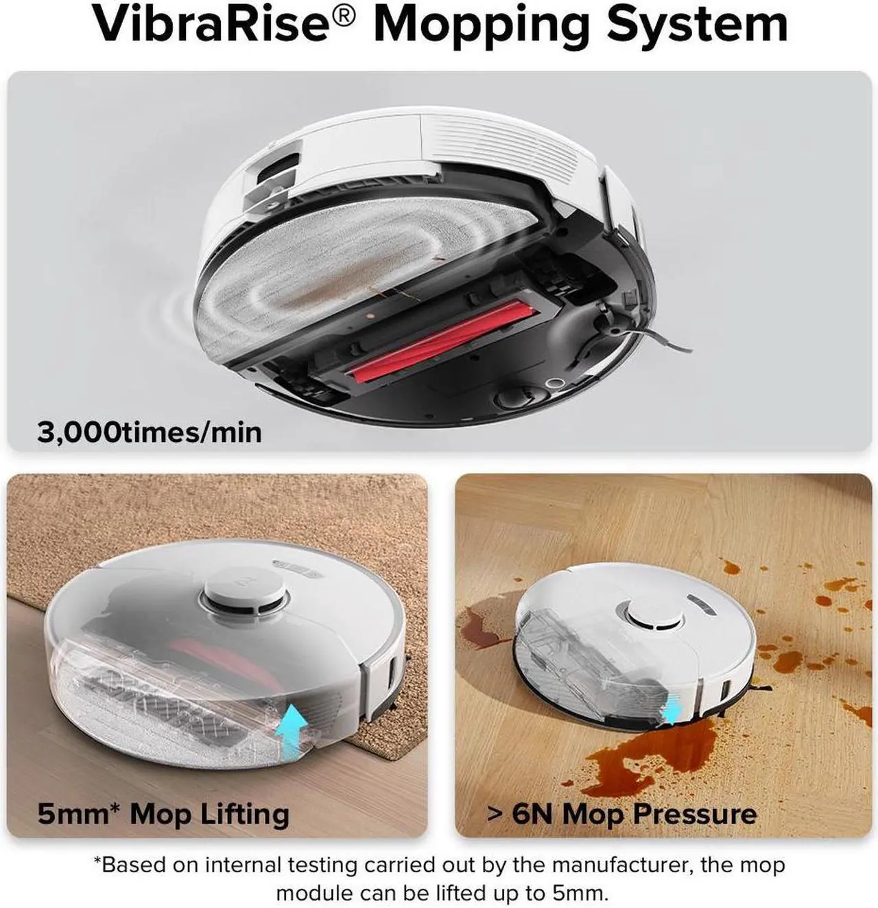 Alt view image 5 of 7 - Roborock S7 Max Ultra Robot Vacuum Cleaner, Self-Drying, Self-Washing, Self-Emptying,5500Pa Suction, Reactive Tech Obstacle Avoidance, White (Renewed)
