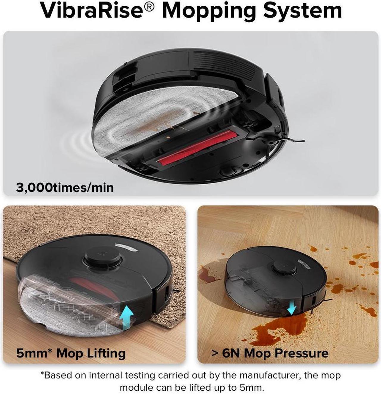 Alt view image 5 of 7 - Roborock S7 Max Ultra Robot Vacuum Cleaner, Self-Drying, Self-Washing, Self-Emptying,5500Pa Suction, Reactive Tech Obstacle Avoidance, Black (Renewed)