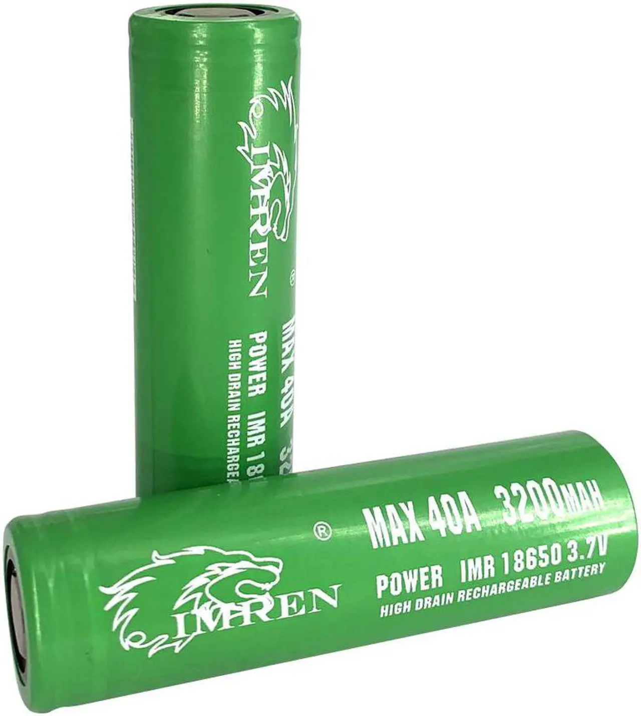 Alt view image 4 of 5 - IMREN 2PCS Rechargeable Battery 3.7V 3200mAh 40A Capacity Li-ion Rechargeable Battery For Flashlight Torch Battery