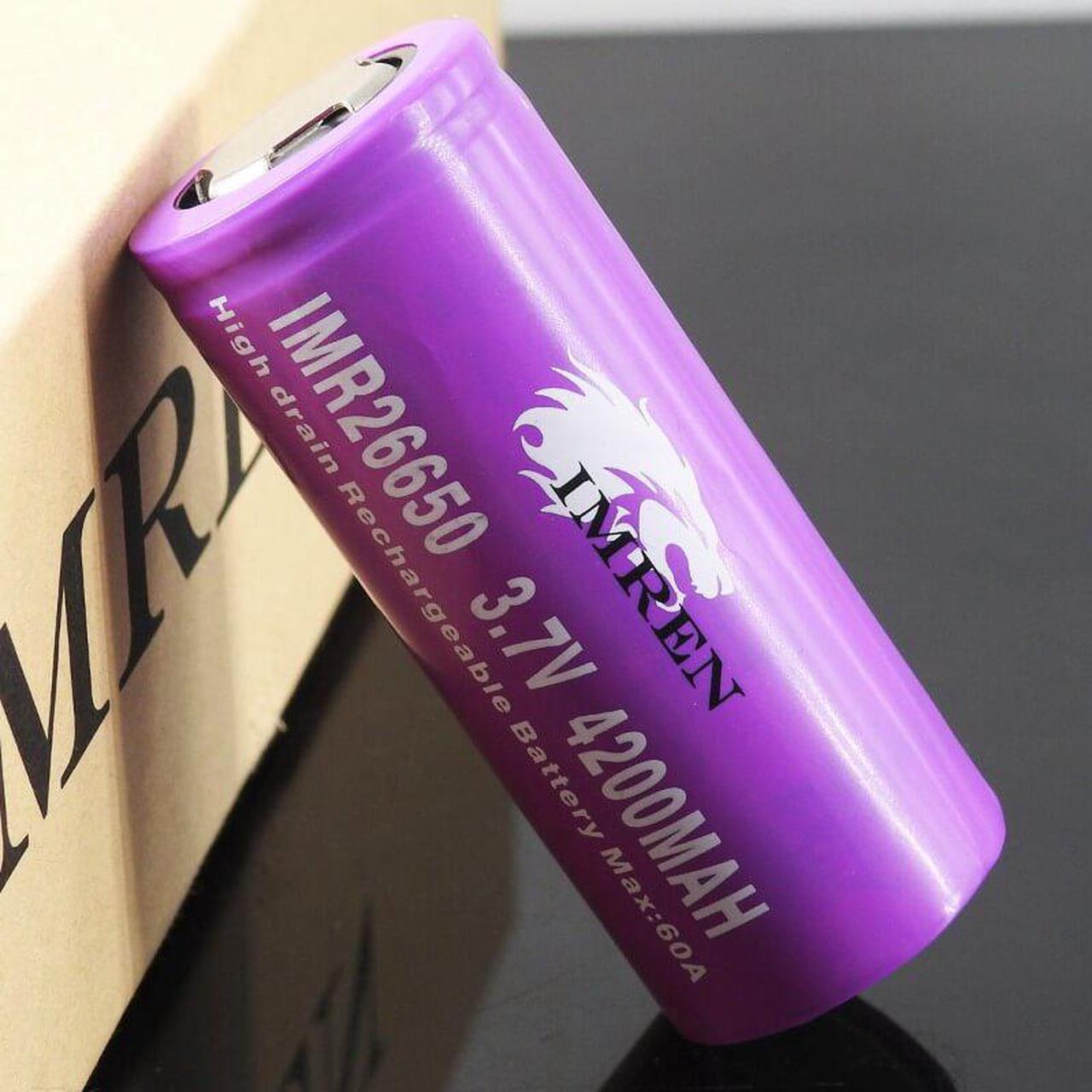 Alt view image 4 of 5 - IMREN 26650 4200mAh 60A Battery (2Pack)