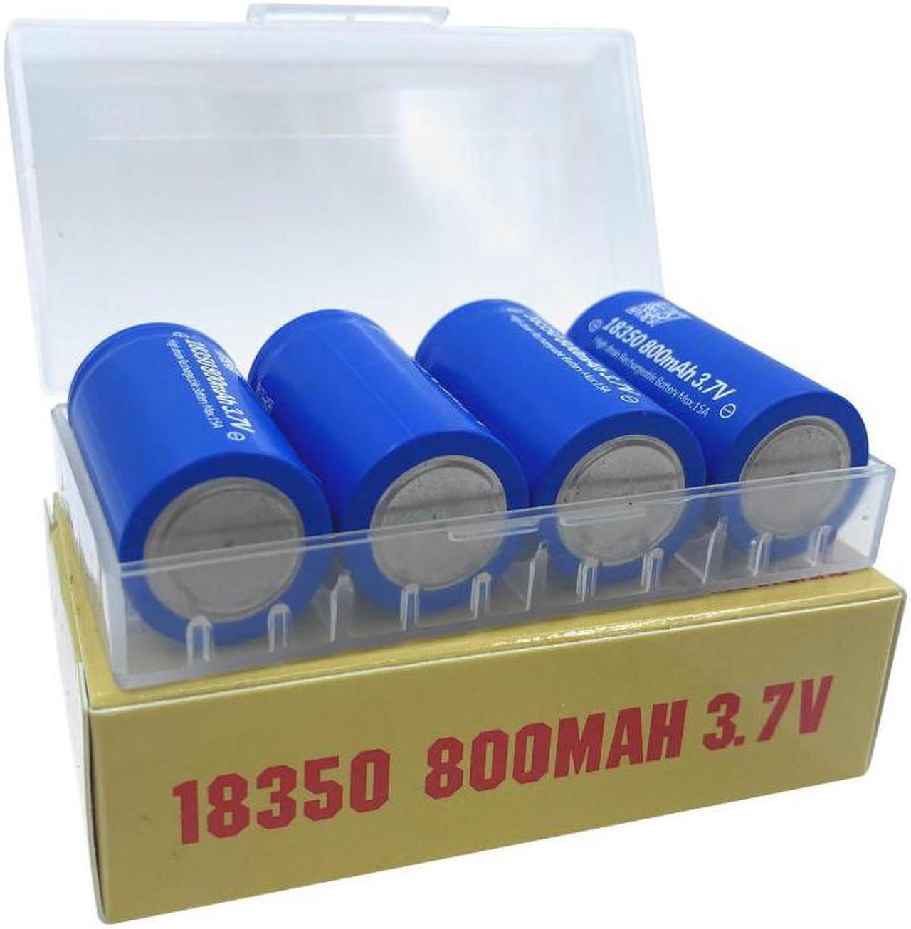 Alt view image 7 of 7 - IMREN 18350 800mAh 3.7V Lithium Rechargeable Battery (4PCS/Pack)