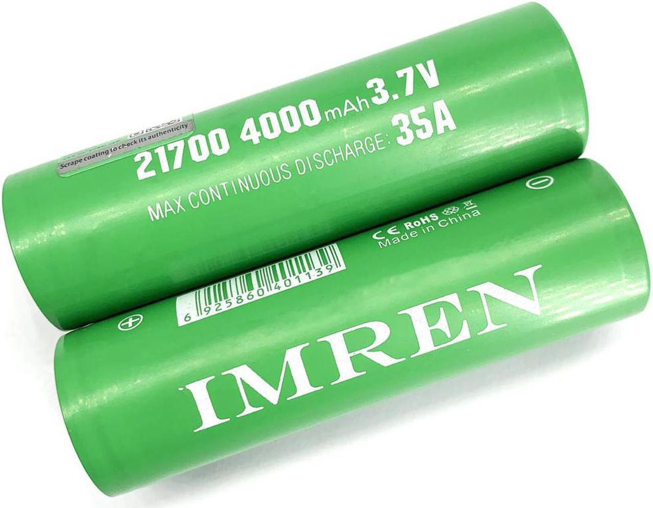 Alt view image 2 of 7 - IMREN New Original Rechargeable Battery 4000mAh 35A Lithium Titanate Battery 3.7V For Electric Bicycles/Scooters Flashligh