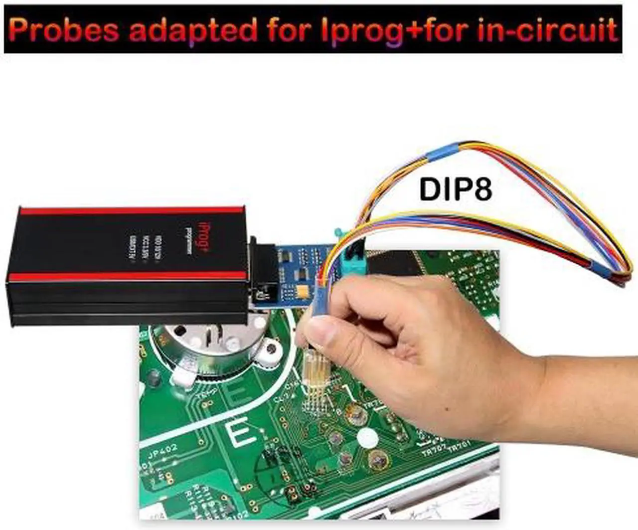 Alt view image 2 of 2 - Probes Adapters for in-circuit ECU Work with Iprog+ Programmer and Xprog