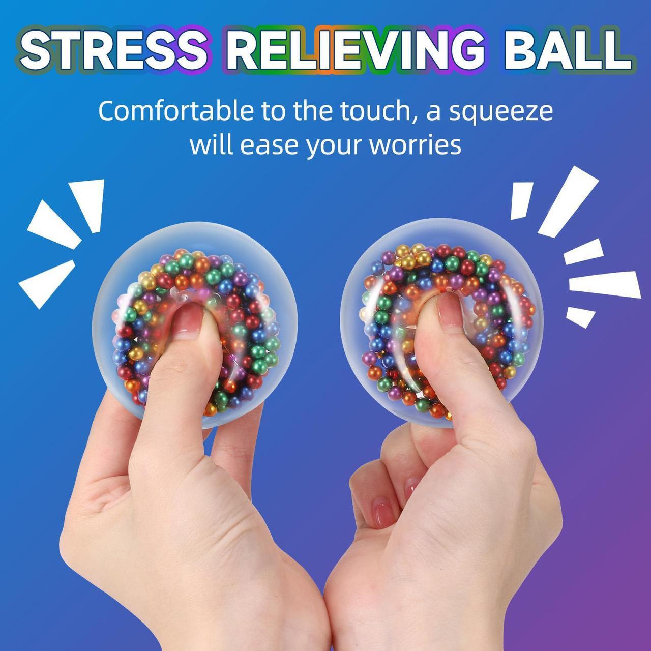 Alt view image 2 of 6 - Magnetic Balls Colorful Squeeze Stress Relief Balls for Adult ADHD Autism Fidget Sensory Toys