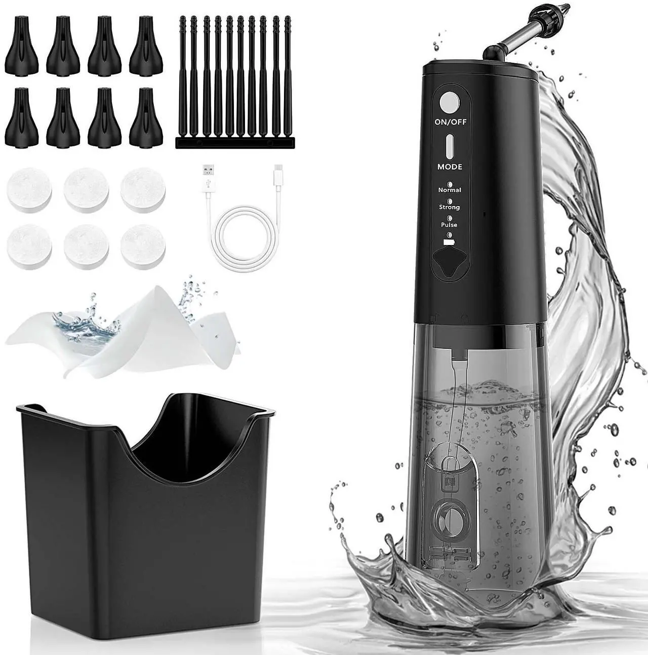 Main image of DOTSOG Electric Ear Wax Removal Kit with 8 Tips, 3 Pressure Levels & Sticky Ear Sticks - Rechargeable Ear Cleaning System, Sticky Ear Stick 10PCS + Compressed Towel 6PCS