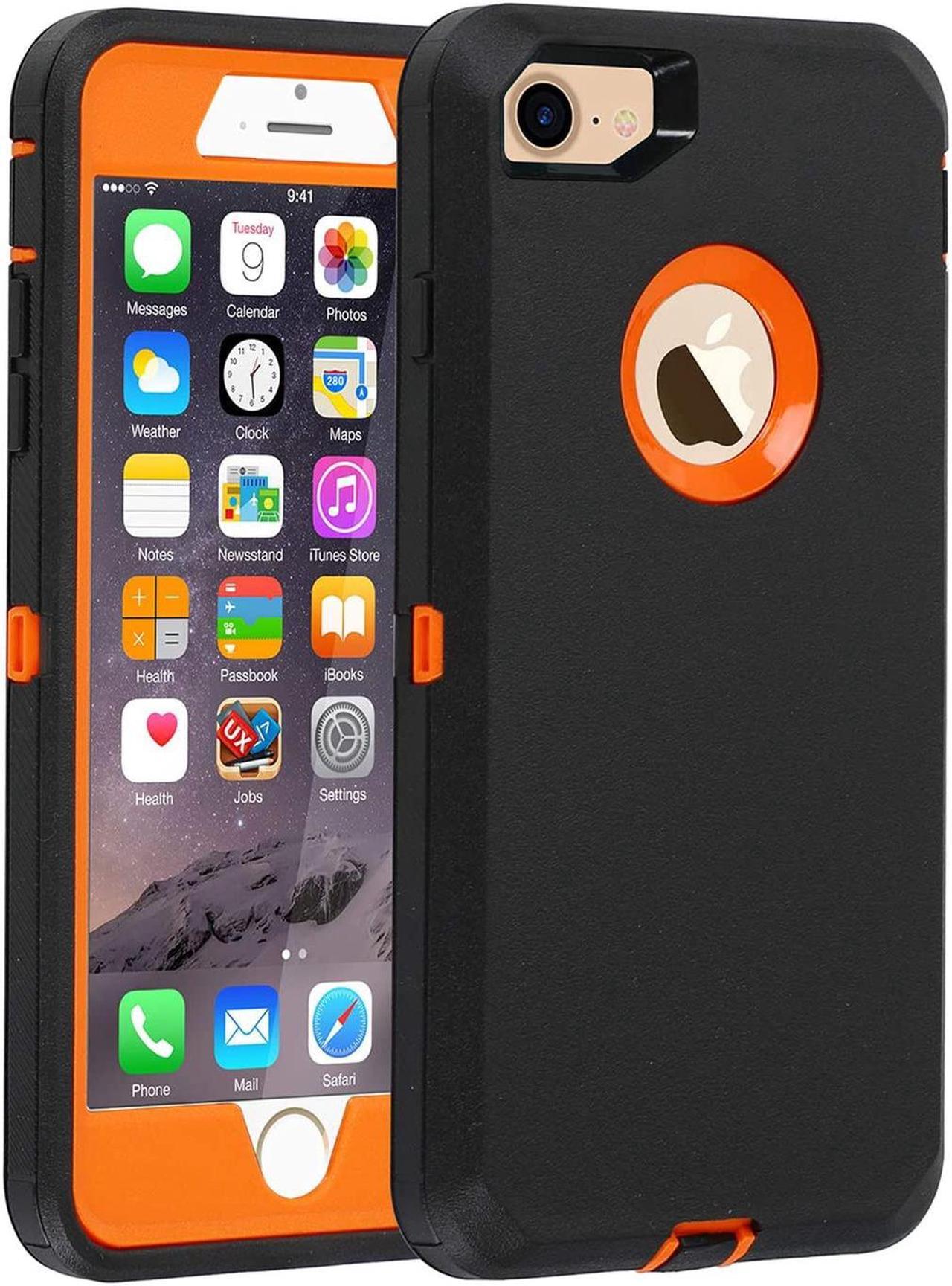 Alt view image 3 of 11 - iPhone 7 iPhone 8 Heavy Defender Duty Case - Orange