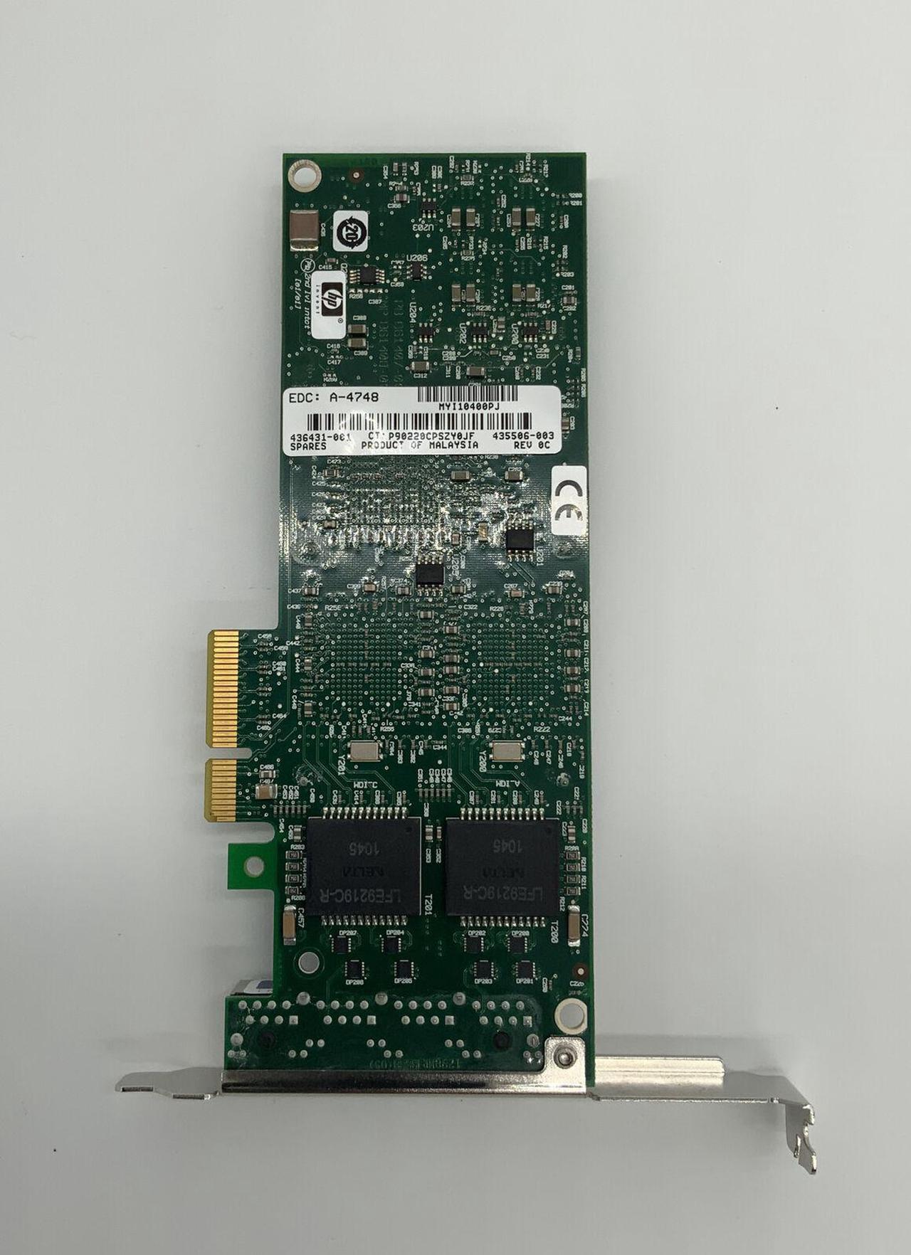 Alt view image 3 of 3 - HP 435508-B21 NC364T Quad Port Gigabit Server Adapter