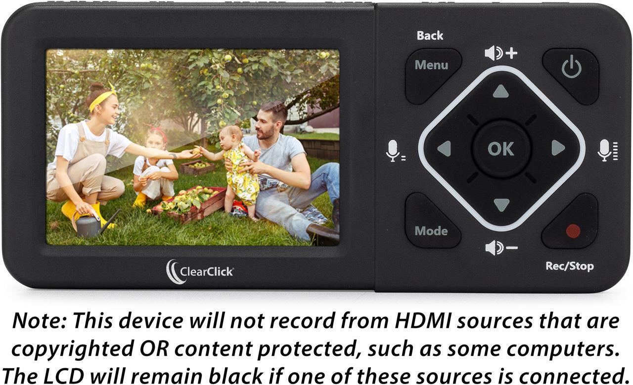 Alt view image 3 of 7 - ClearClick HD Video Capture Box Ultimate - Capture and Stream Video from HDMI, RCA, VHS, VCR, DVD, Camcorders, Hi8