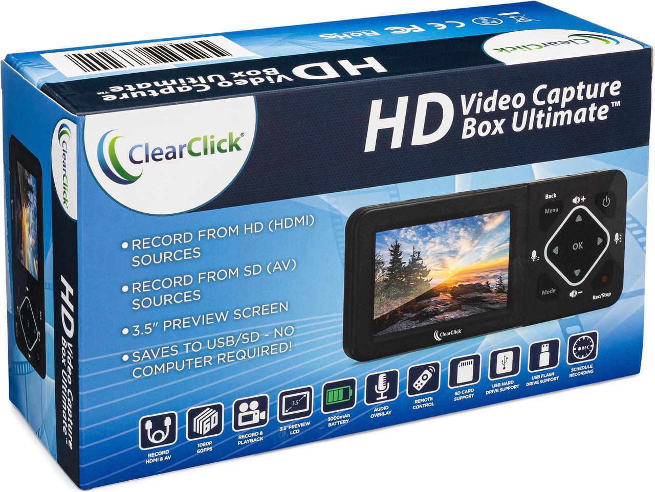 Alt view image 6 of 7 - ClearClick HD Video Capture Box Ultimate - Capture and Stream Video from HDMI, RCA, VHS, VCR, DVD, Camcorders, Hi8