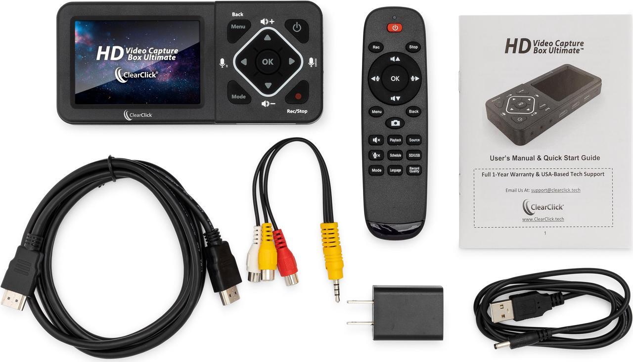 Alt view image 4 of 7 - ClearClick HD Video Capture Box Ultimate - Capture and Stream Video from HDMI, RCA, VHS, VCR, DVD, Camcorders, Hi8