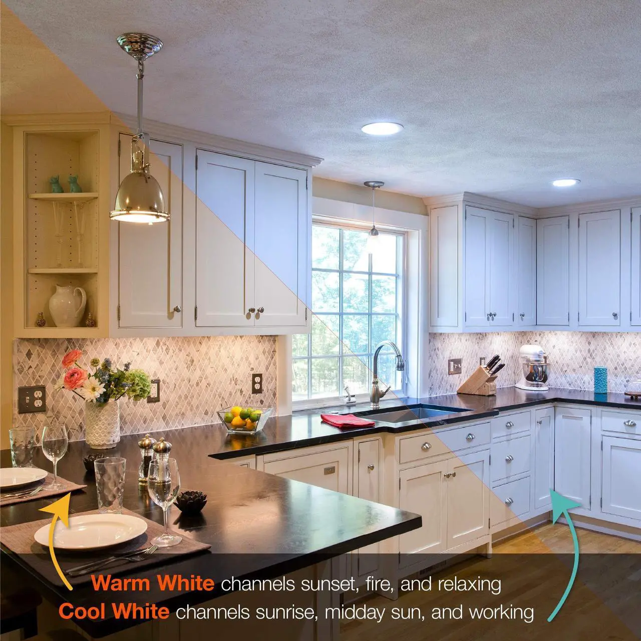 Alt view image 4 of 7 - (4 bulbs) SYLVANIA A15 LED Light Bulb, 40W Equivalent Efficient 4.5W, Dimmable, 450 Lumens, 5000K Daylight, Frosted, Candelabra base