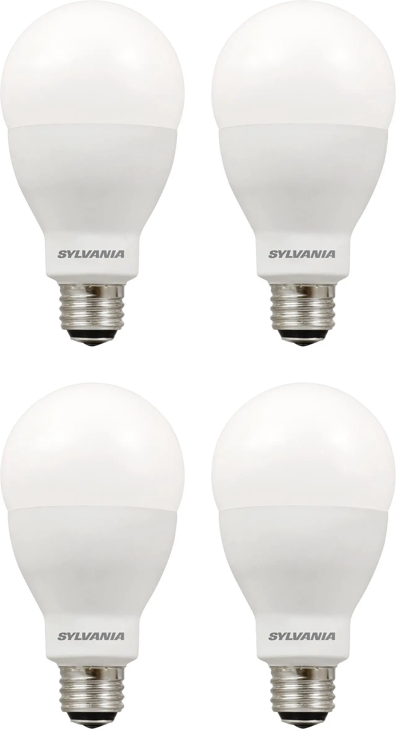 Alt view image 3 of 5 - (4 bulbs) SYLVANIA A21 LED Light Bulb, 3 Way, 50W/ 100W/ 150W, 13 Year, Non-Dimmable, Up to 2600 Lumens, 5000K, Daylight (79770)