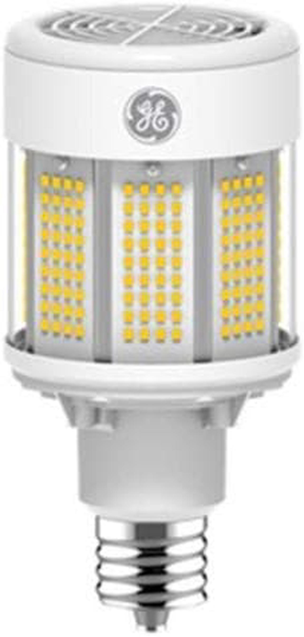 Main image of GE 22635 Omni-Directional LED Corncob, LED80ED23.5/740 Type B Ballast Bypass, 80 watts, 12000 lumens, ED23.5 shape, EX39 Mogul Base, 4000K Color Temp, LED Light Bulb