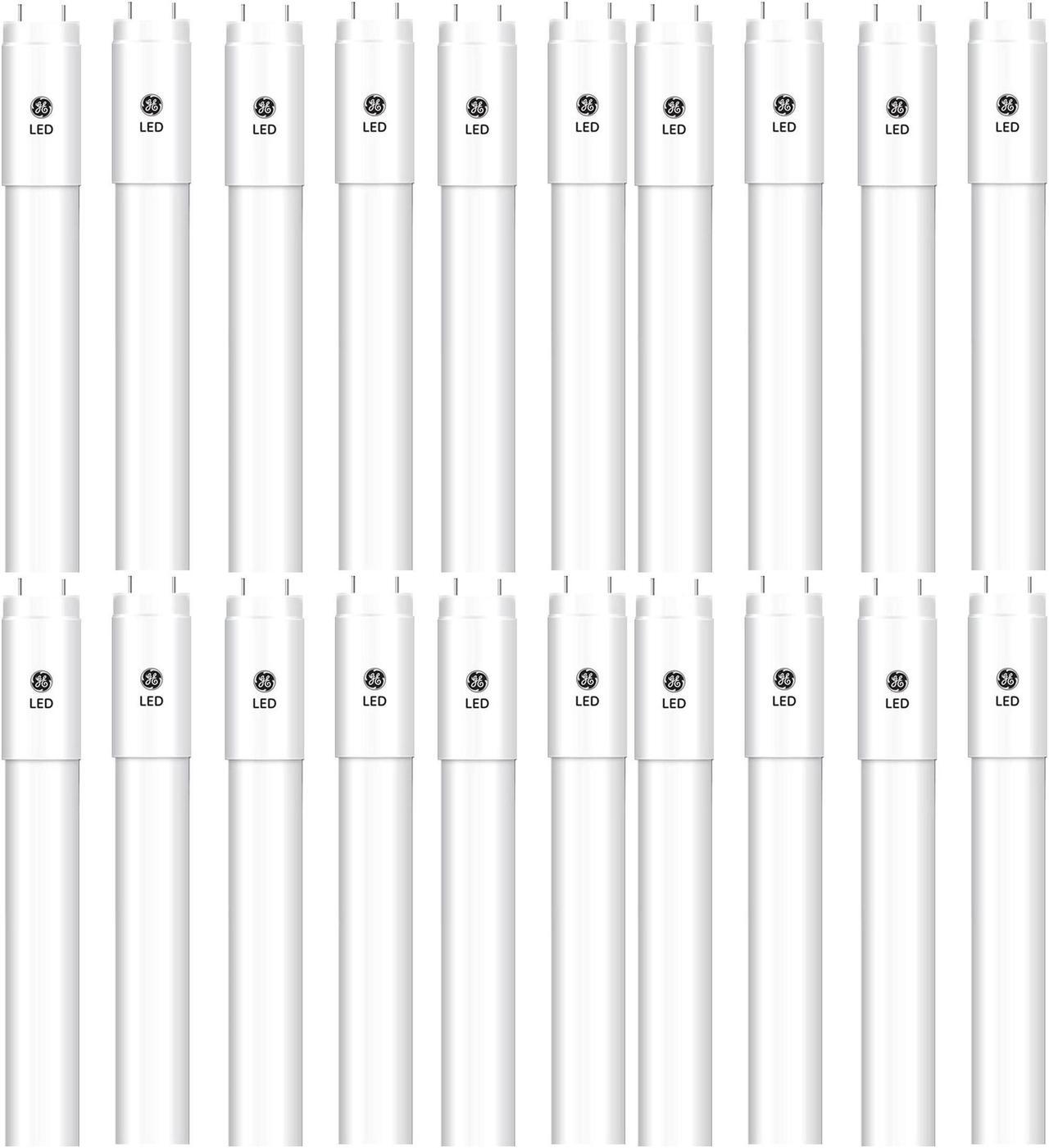 Main image of (CASE OF 20) GE 93107506 LED Tube Type A Plug and Play replacement for T8 Fluorescent, PET Plastic Coated Glass Tube, 3500K, 14 watts