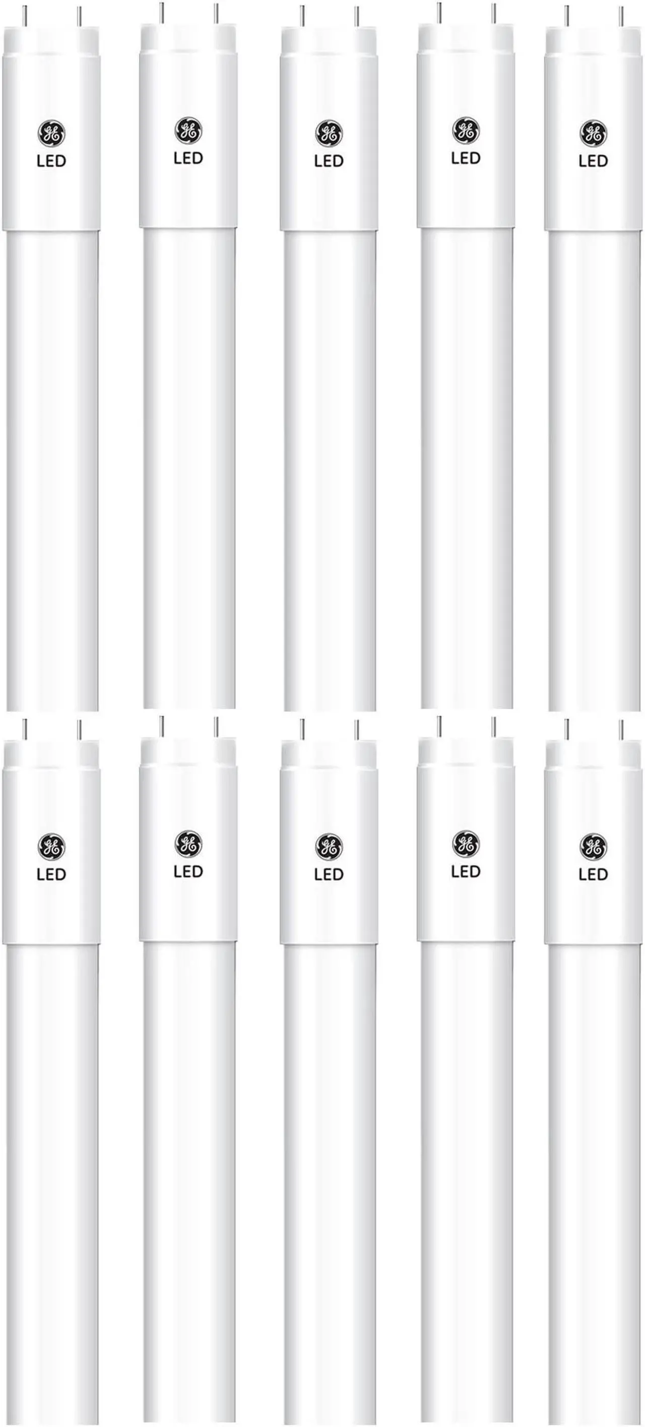 Main image of (case of 10) GE Lighting 34261 LED Tube T8, 48 inches, 6500K Daylight, Type C LumenChoice, Selectable Lumens, Dimmable, LED upgrade for 4ft T8 Fluorescent Lamp
