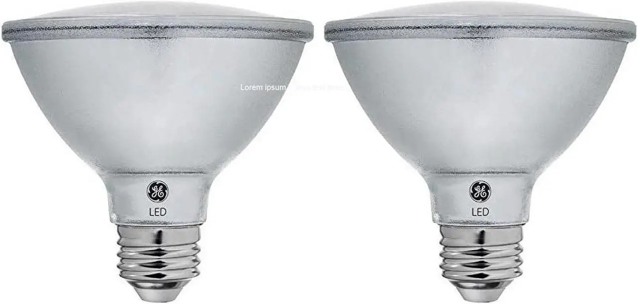 Alt view image 2 of 4 - (2 bulbs) GE Reveal LED 75 W Equivalent Dimmable, Color-Enhancing HD PAR30 Shortneck, Dimmable LED Light Light Bulb, GE's best light, Indoor Floodlight, 700 lumen, 12 watt