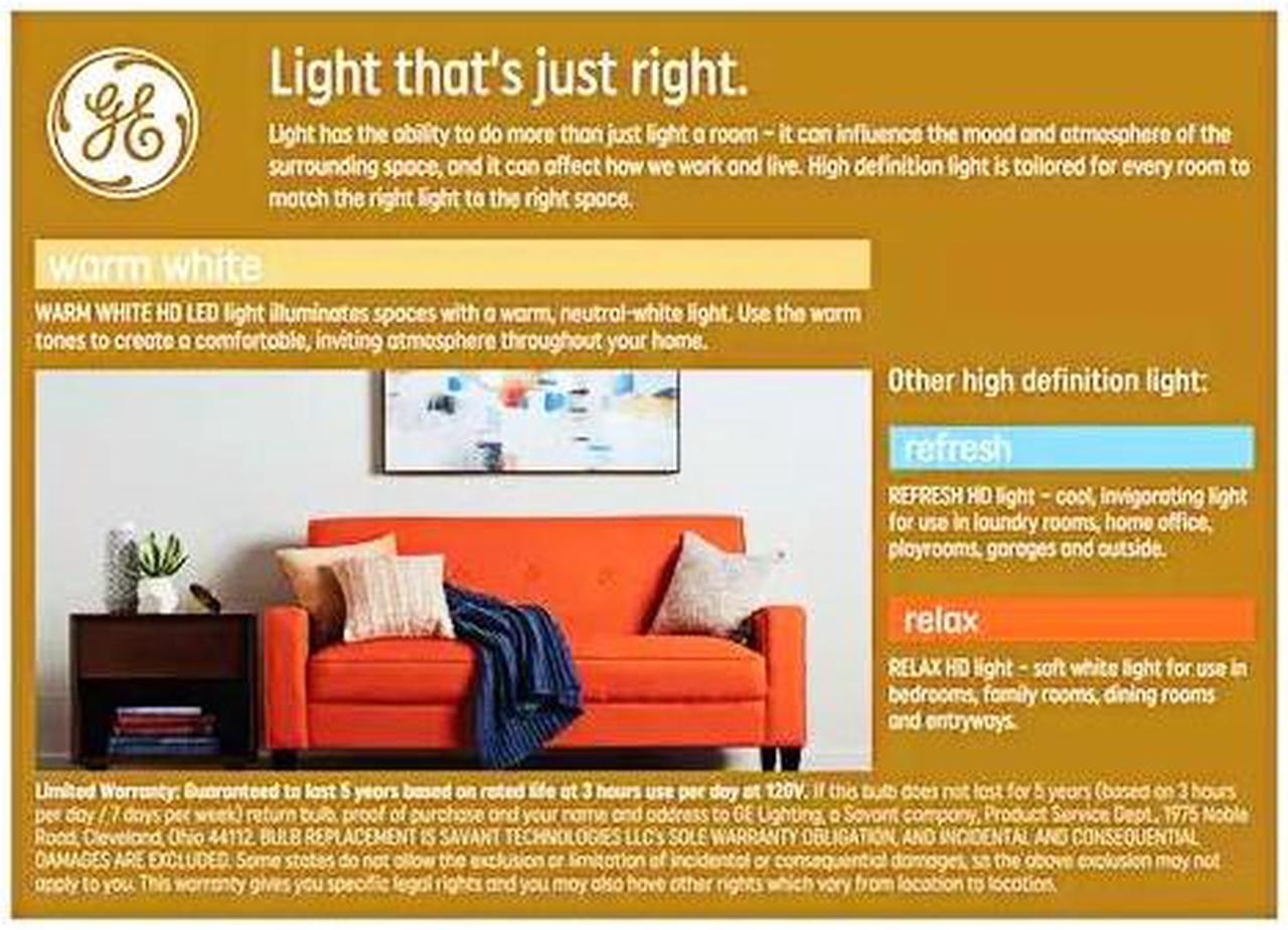 Alt view image 3 of 5 - (2 bulbs) GE LED PAR30 long neck, Indoor Spotlight, warm white HD, 75 watt equivalent, Dimmable, 950 lumens, uses only 12 watts, LED Spotlight Light Bulb