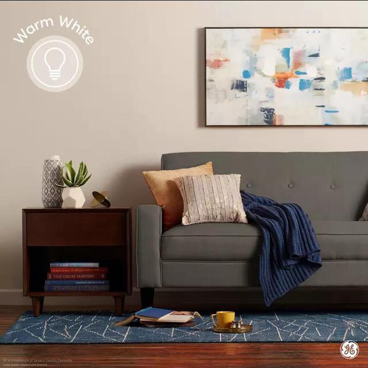 Alt view image 4 of 5 - (2 bulbs) GE LED PAR30 long neck, Indoor Spotlight, warm white HD, 75 watt equivalent, Dimmable, 950 lumens, uses only 12 watts, LED Spotlight Light Bulb