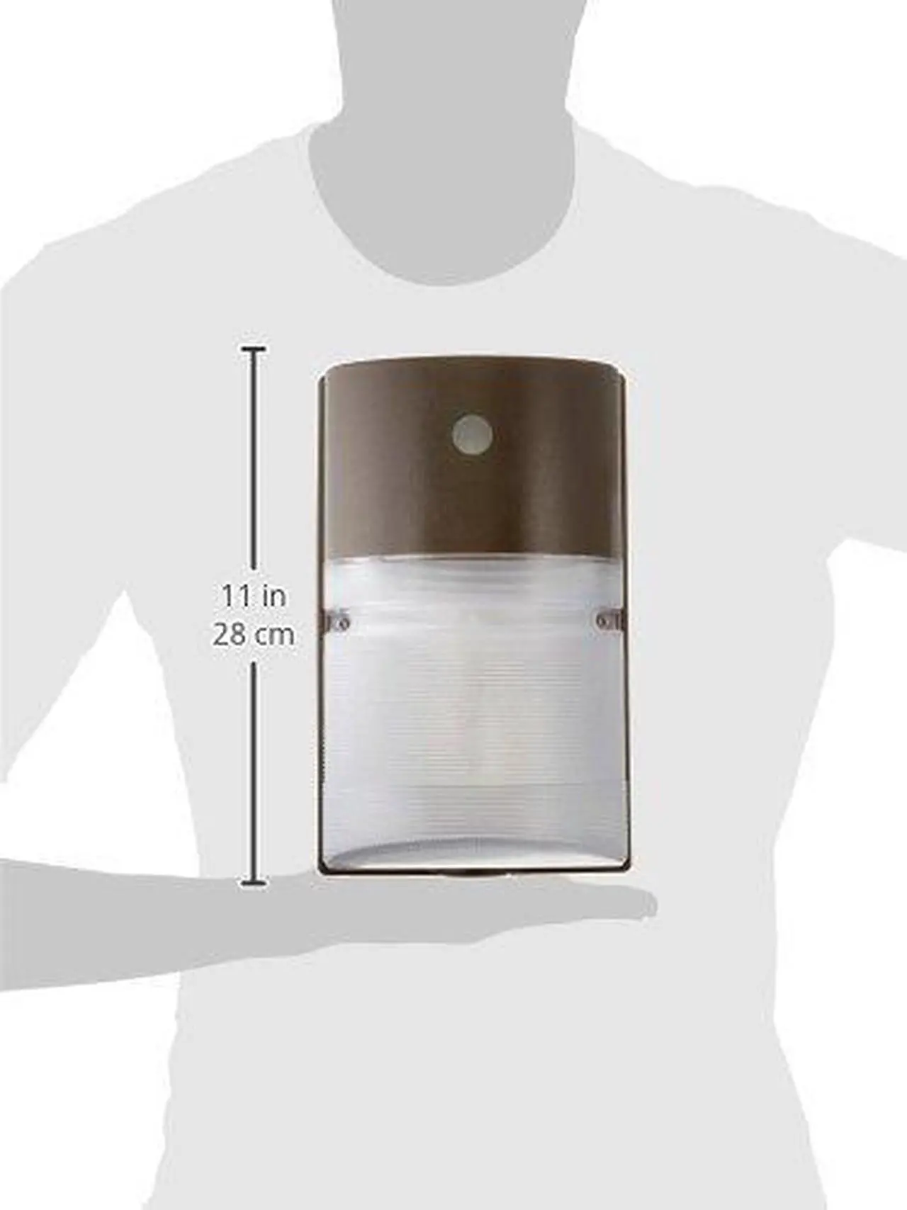 Alt view image 3 of 3 - Hubbell Outdoor Lighting NRG250B Compact Perimeter Wallpack, dark bronze finish, 50 watt Pulse Start Metal Halide