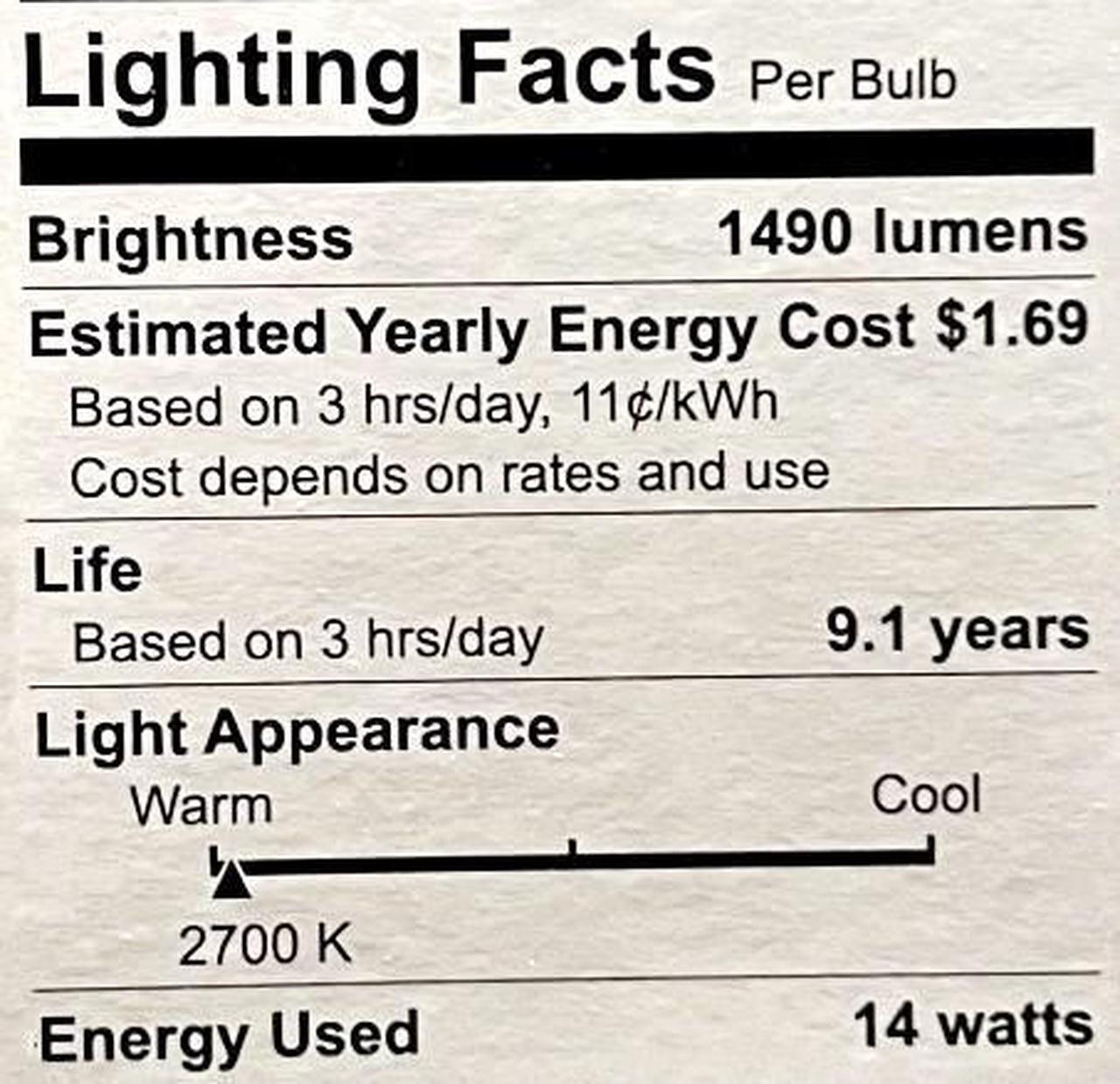 Alt view image 5 of 5 - GE Lighting 93116245 LED A19 Garage Door Opener Bulb, Frosted Soft White, 1490 Lumens, 14-Watts, rough service, heavy duty to withstand vibration