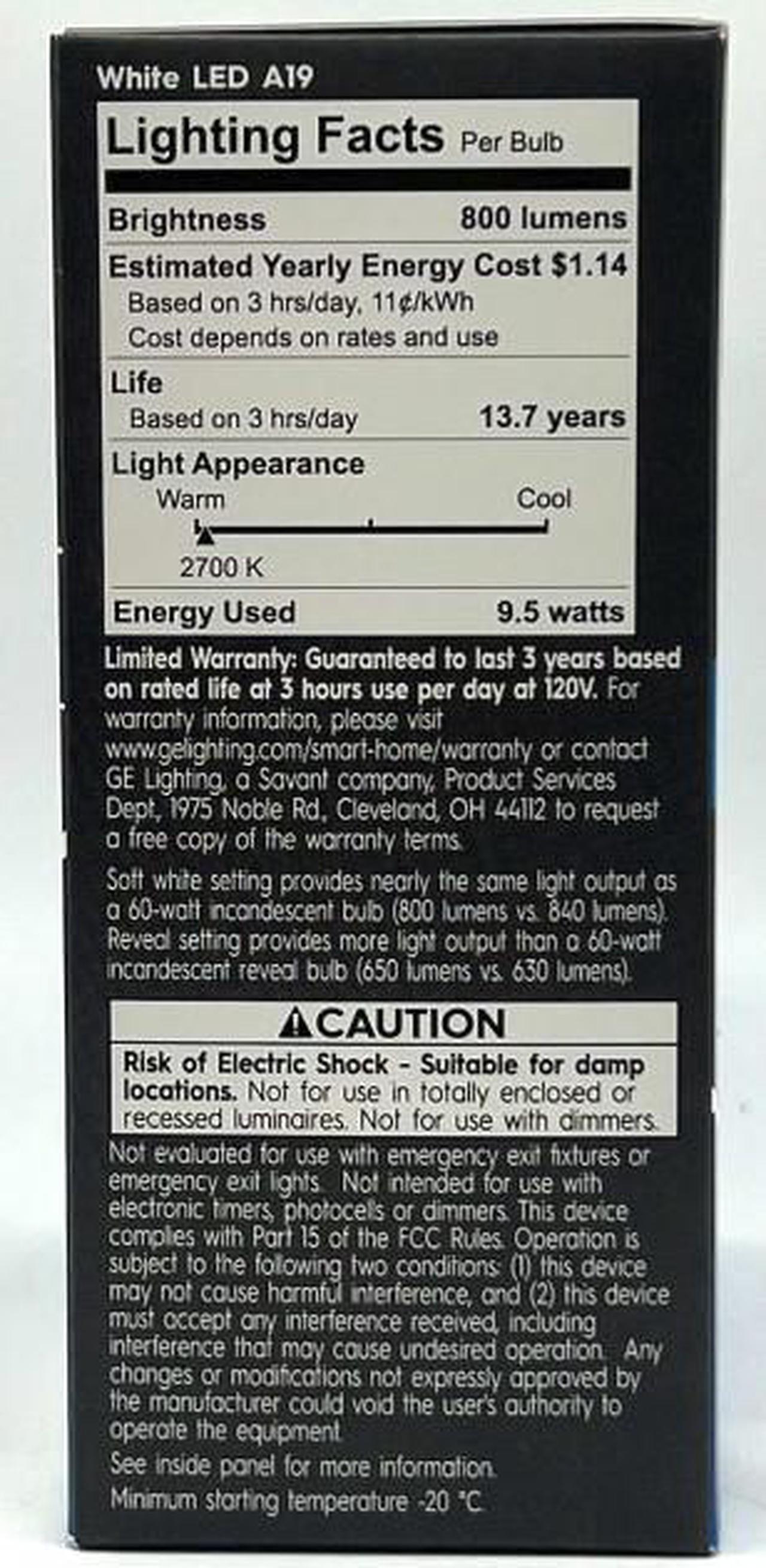 Alt view image 4 of 4 - (case of 3 kits) GE Cync Bedroom Light and Smart Switch Kit, 1 Reveal HD Smart Bulb and one Removable Dimmer Switch (requires no wiring) per kit, wire-free smart bulb control, for google & alexa