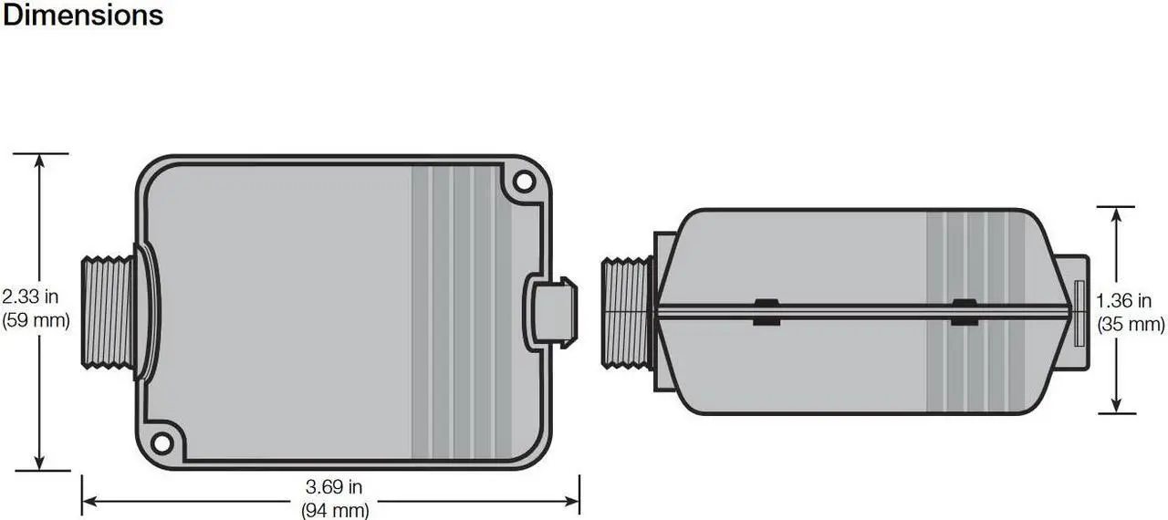 Alt view image 2 of 2 - Lutron Series PP-DV, Occupancy Sensor Power Pack, 6.5 watts, 120-277V, 50/60 Hz