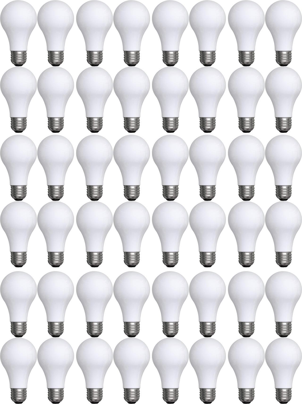 Alt view image 2 of 2 - (48 bulbs) GE 66249 A-Line Halogen Incandescent Light Bulb, Soft White, 72-Watts, 1270 lumens, GEs best soft white incandescent, A19 light bulb