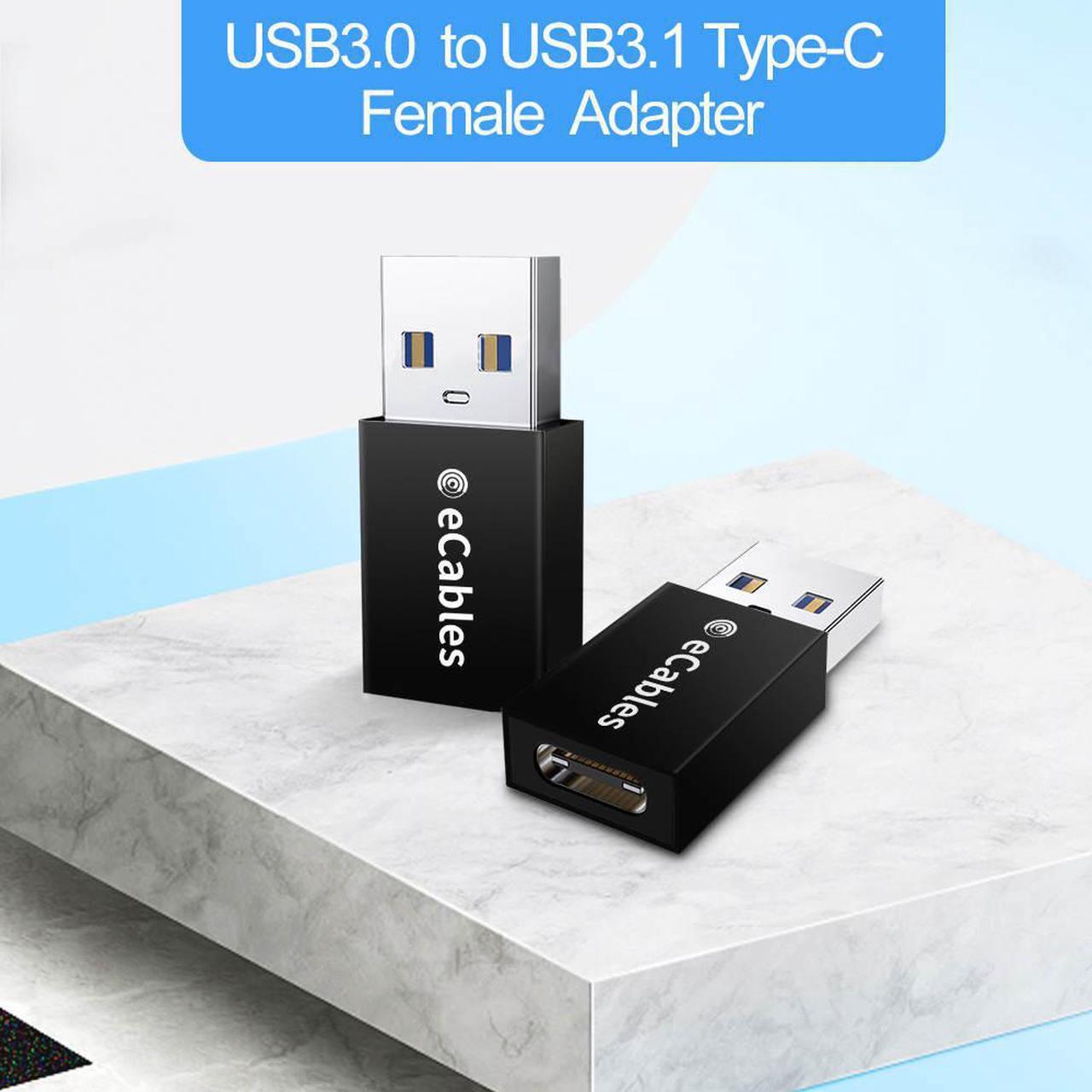 Alt view image 2 of 7 - eCables USB-C Female to USB-A Male Adapter