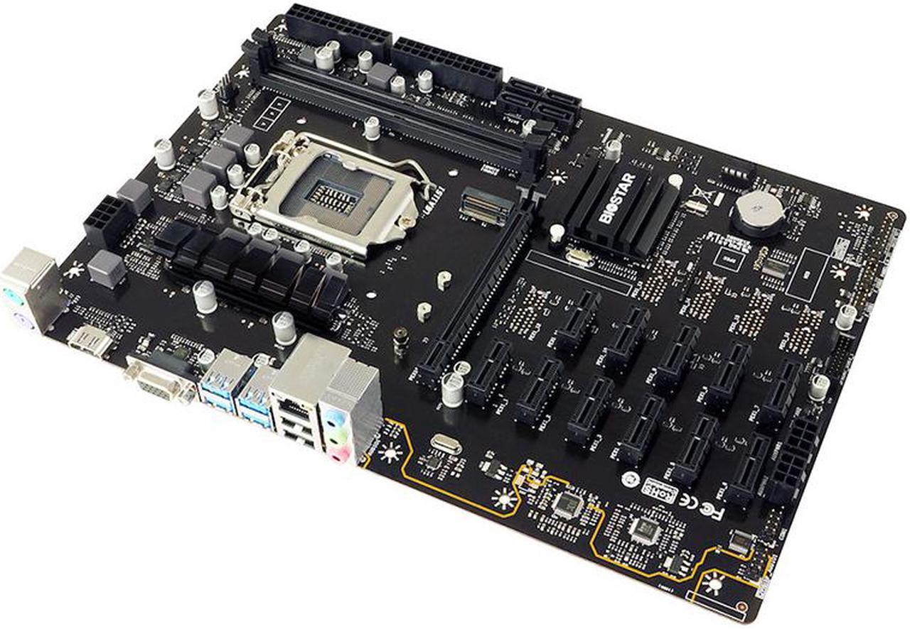 BIOSTARTB Main Board For BTC Stable 360-BTC PRO 12 PCIe Card Slot Industrial Control Motherboard