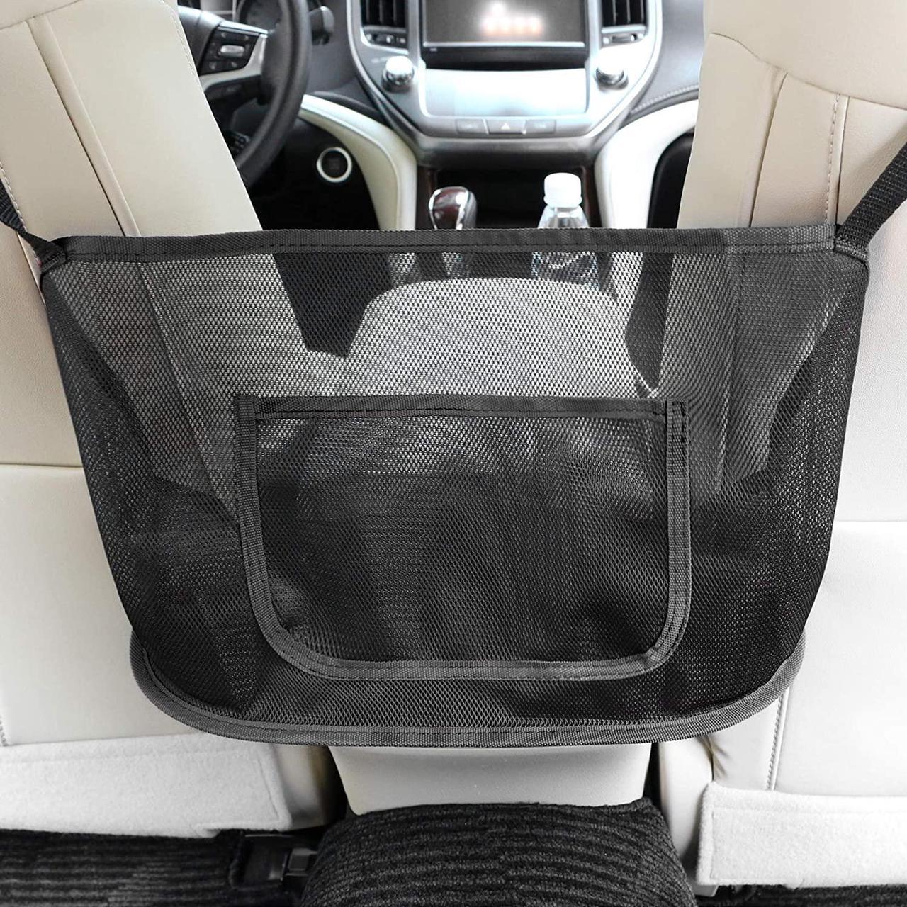 Mesh Seat Back Organizer for Purse Storage Phone Documents Pocket Convenient Car Net Pocket Handbag Holder