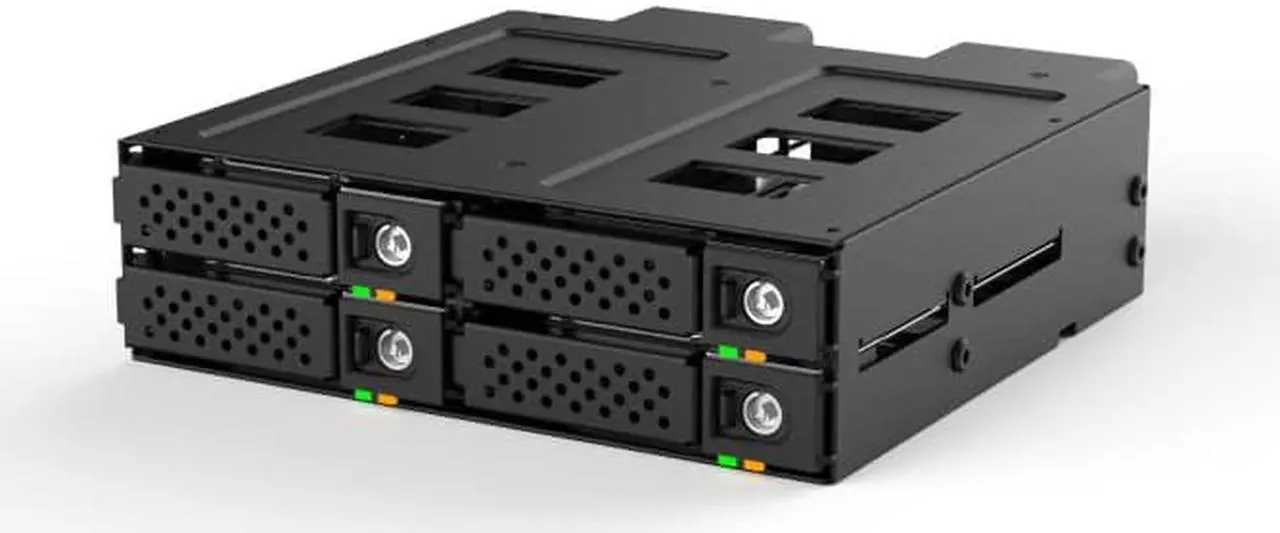 Main image of Athena Power BP-U24NVMEO525, 5.25" Bay Form Factor Size Backplane for 4 x NVMe HDD/SSD Compatible with 2.5" NVMe U.2 SSD/HDD and Oculink x4