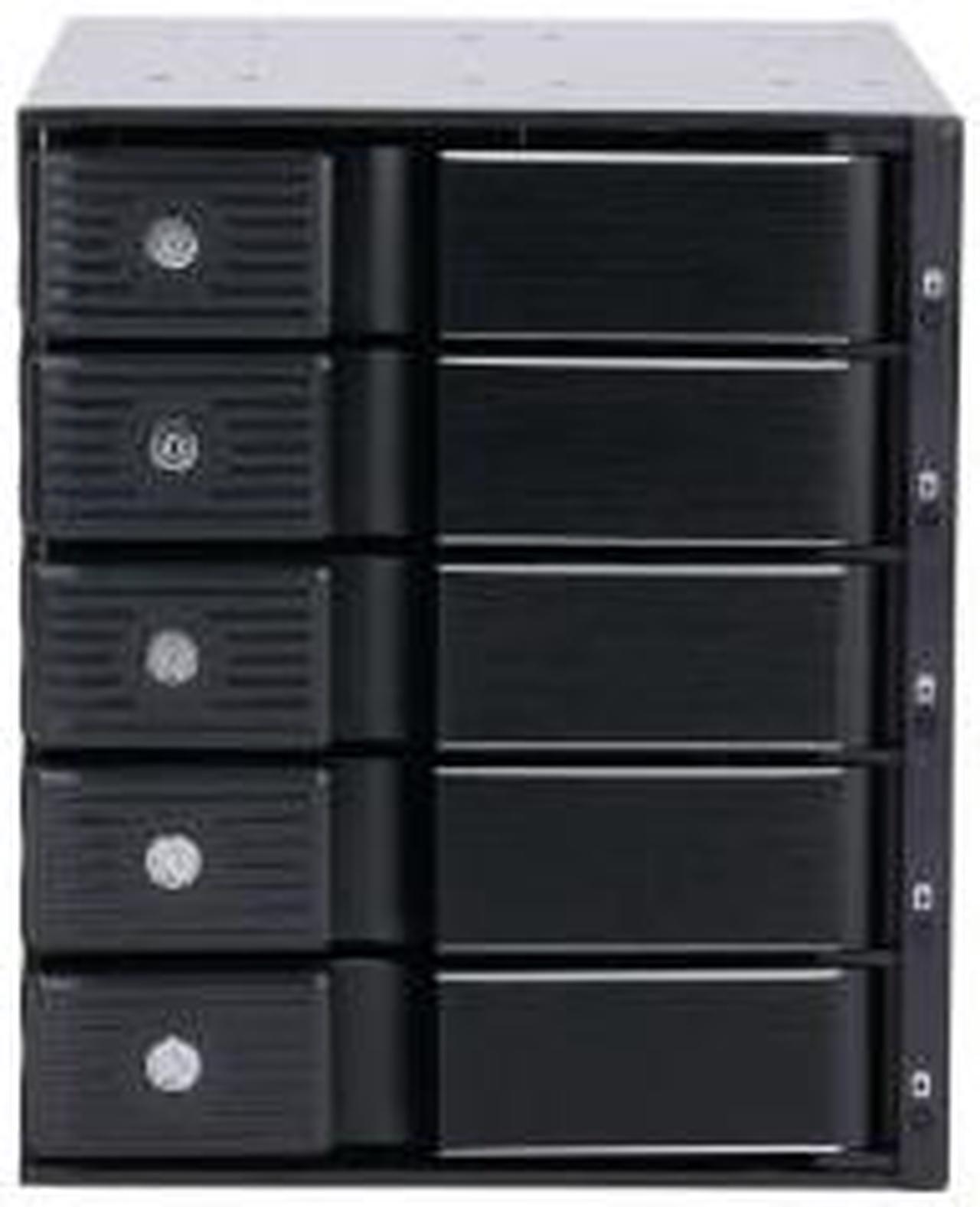 Alt view image 3 of 3 - Athena Power BP-TLA3051SAS12 Trayless Backplane: 5 x 3.5" SATA/SAS HDDs, 12Gbps, All-Aluminum, Metal Keylocks, 8cm Cooling Fan, LED Indicators, Tool-Free Swaps, High-Performance Storage Solution