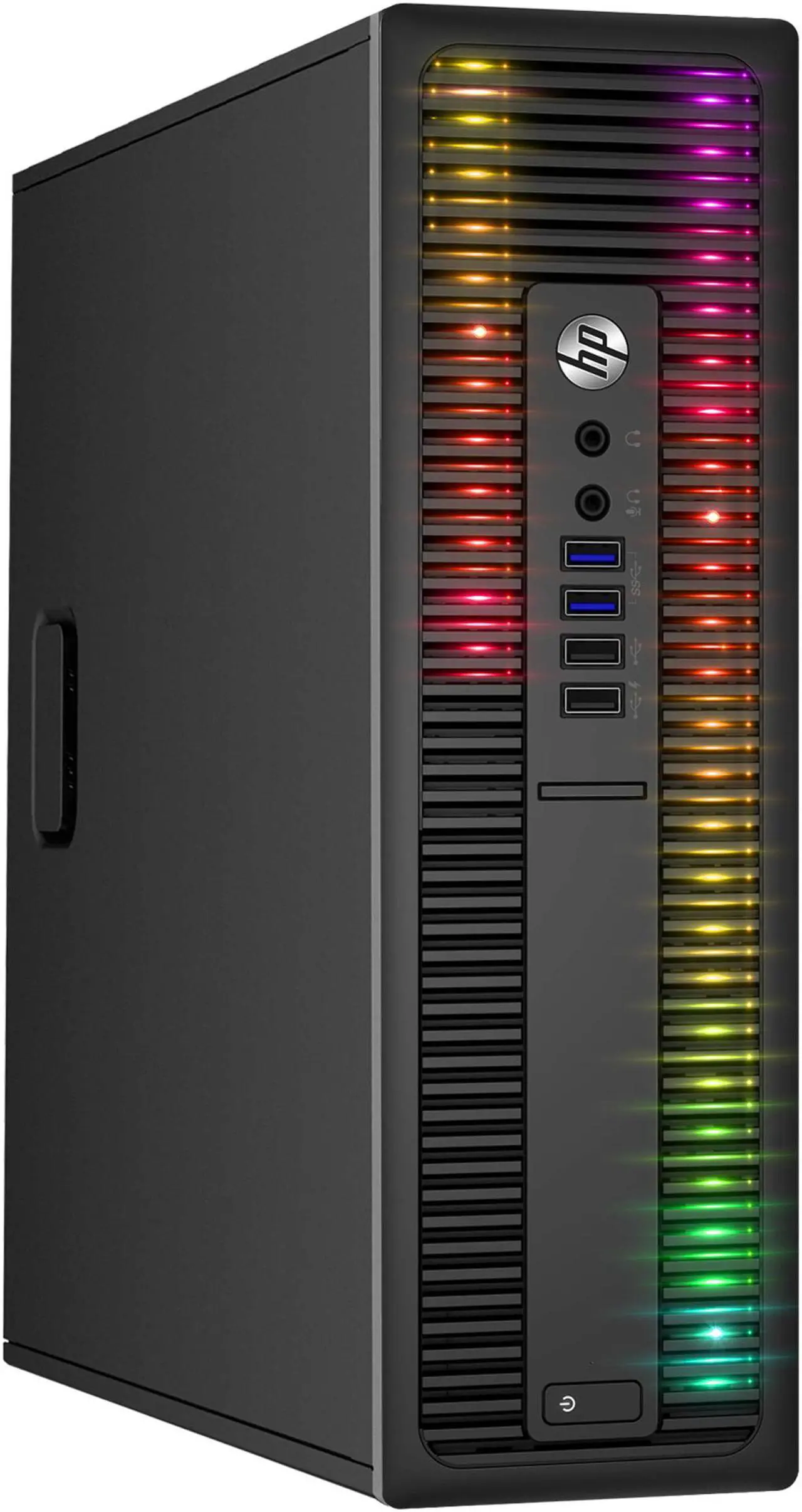 Alt view image 5 of 7 - HP ProDesk Desktop Customized RGB Lights Computer Intel Core i5 6500 (3.20 GHz) 8 GB DDR4 256 GB SSD + 1 TB HDD, Windows 10 Pro 64-bit, Wi-Fi, Gaming PC Keyboard & Mouse