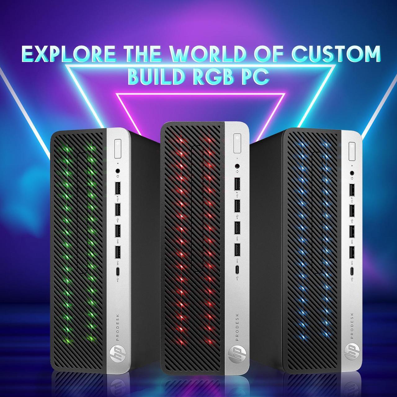 Alt view image 2 of 4 - HP ProDesk 600 G4 SFF RGB Desktop Computer, GeForce GT 730 2GB, Intel Six Core i5-8500 up to 4.1GHz, 16GB DDR4 RAM, 512GB SSD, WiFi, BT, Windows 11 Pro