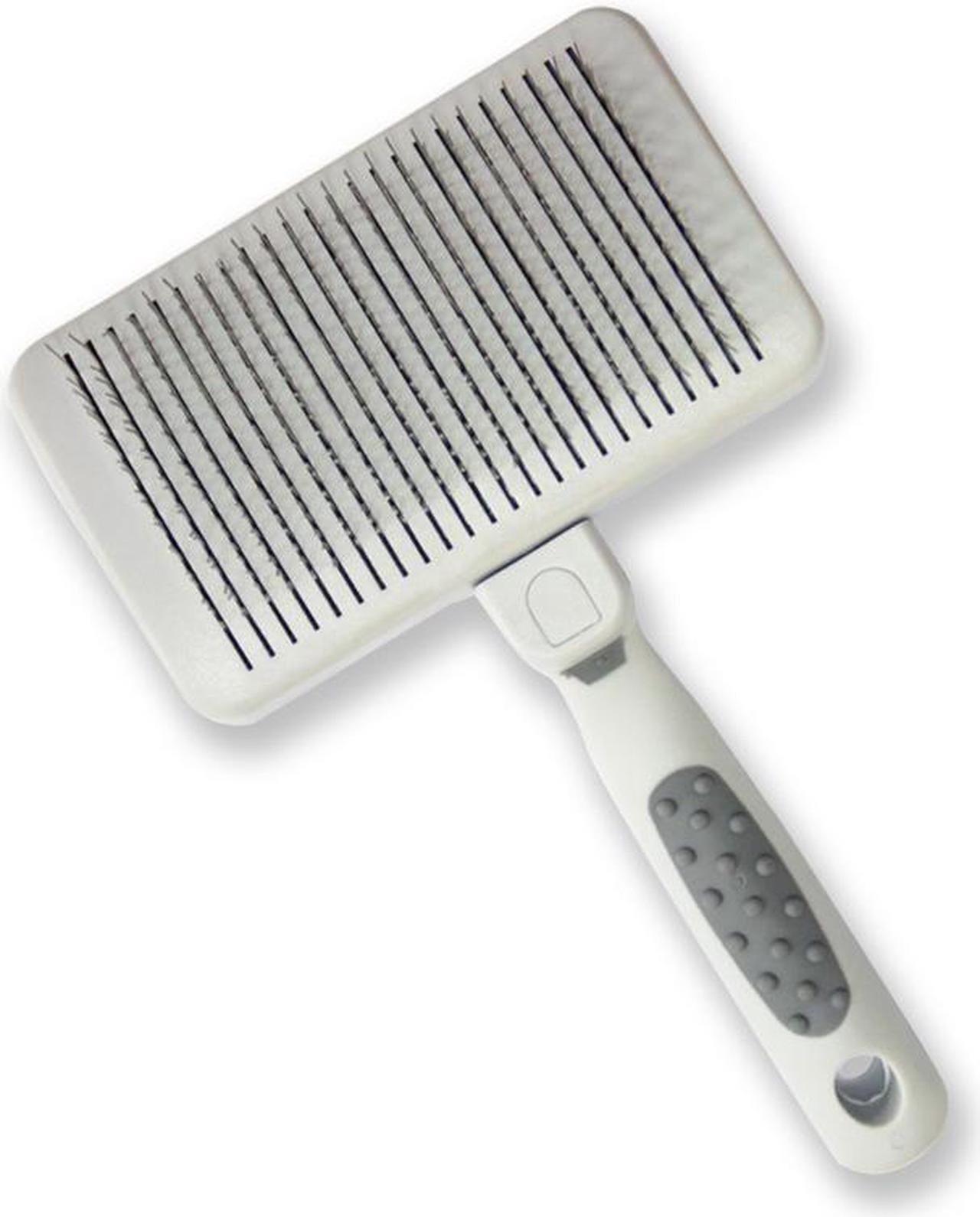 Main image of URBANER Self Cleaning Slicker Brush, Dog/Cat, Professional Grooming De-shedding pet supplies, Safe, Gently remove loose Undercoat, Mats & Tangled hair, CT-32