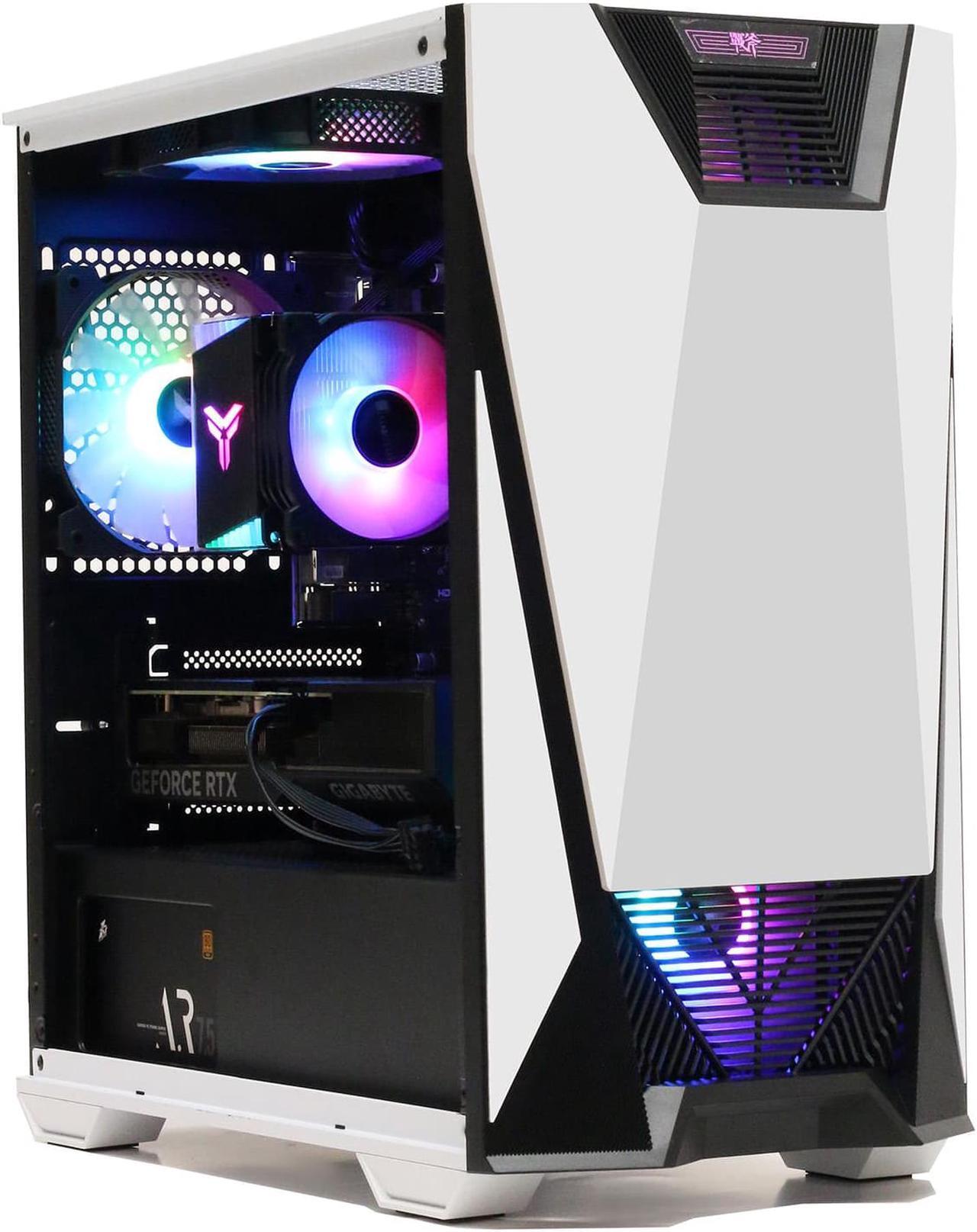 Main image of MXZ High Performance Gaming PC, AMD Ryzen 5 7600 Zen 4 architecture,GeForce RTX 4060,  A620, 16GB DDR5, 1TB NVME,5 RGB Fans, Windows 11 Pro Ready to use (R5 7600| RTX 4060)