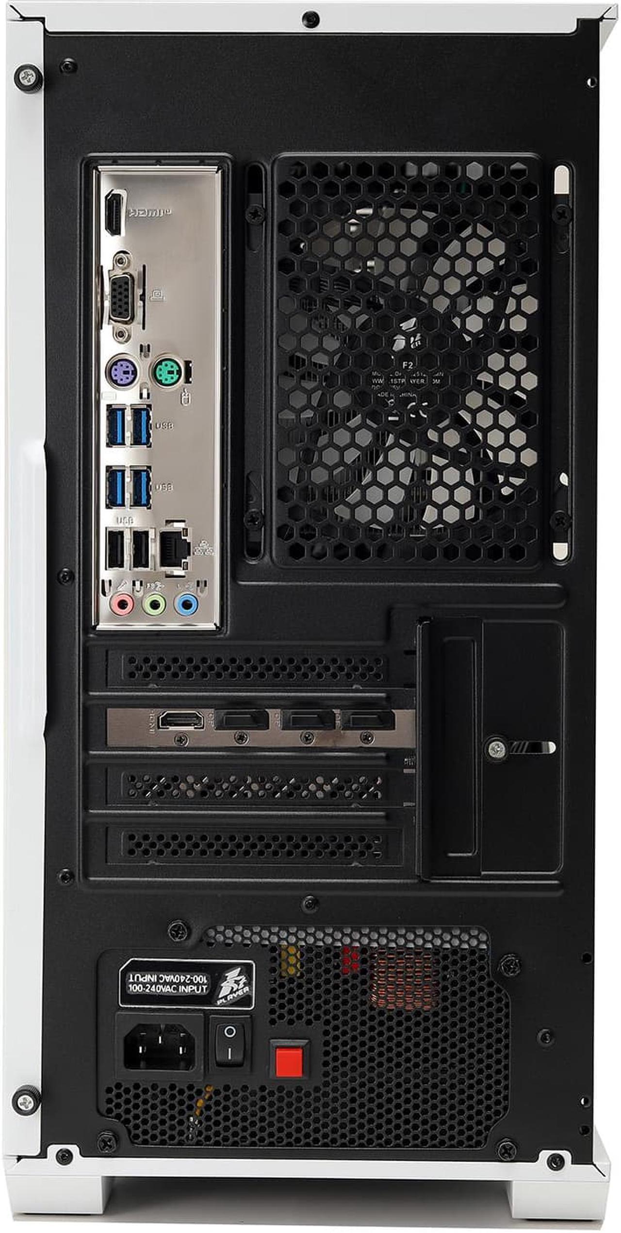 Alt view image 6 of 7 - MXZ High Performance Gaming PC, AMD Ryzen 5 7600 Zen 4 architecture,GeForce RTX 4060,  A620, 16GB DDR5, 1TB NVME,5 RGB Fans, Windows 11 Pro Ready to use (R5 7600| RTX 4060)