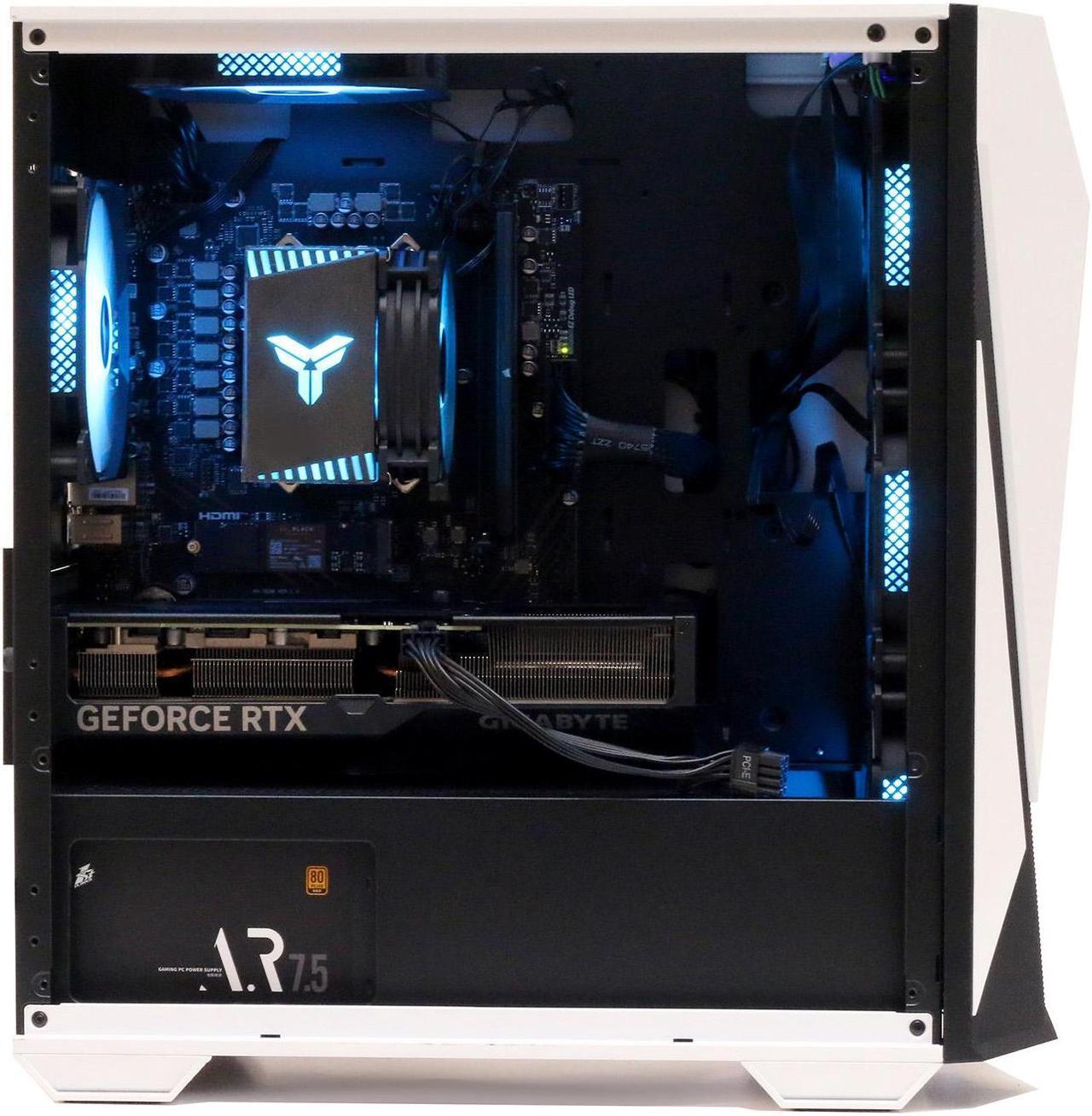 Alt view image 7 of 7 - MXZ High Performance Gaming PC, AMD Ryzen 5 7500F,GeForce RTX 4060, B650,16GB DDR5,1TB NVME, 5 RGB Fans, Windows 11 Pro Ready to use (R5 7500F| RTX 4060)