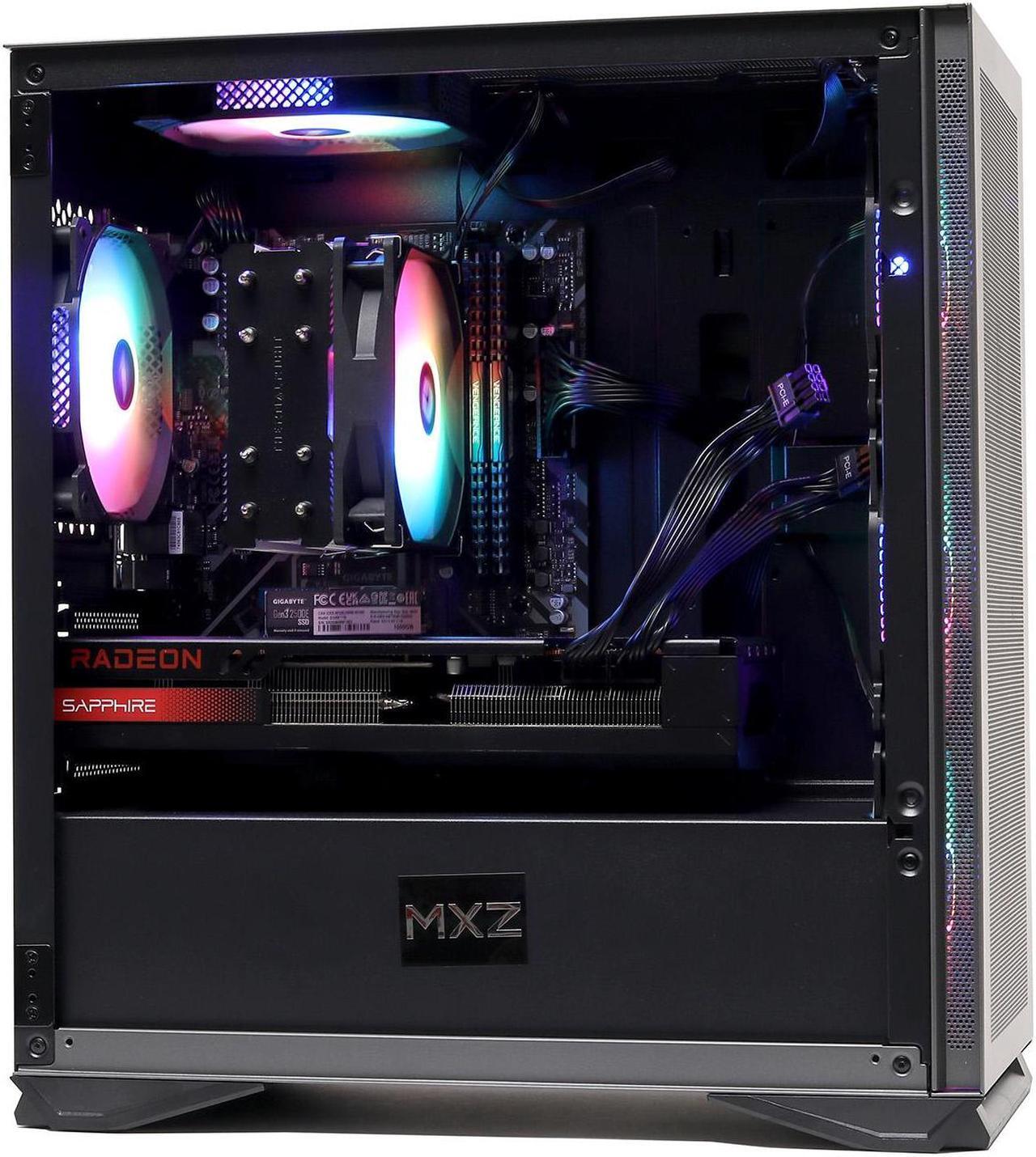 Alt view image 5 of 7 - MXZ Gaming PC AMD Ryzen 5 5600X ,  RX 7700 XT,16GB DDR4,  KC3000 M.2 SSD 1T, B450, 6RGB Fans,Windows 11 Pro , Gamer Desktop Computer(R5 5600X| RX 7700 XT)