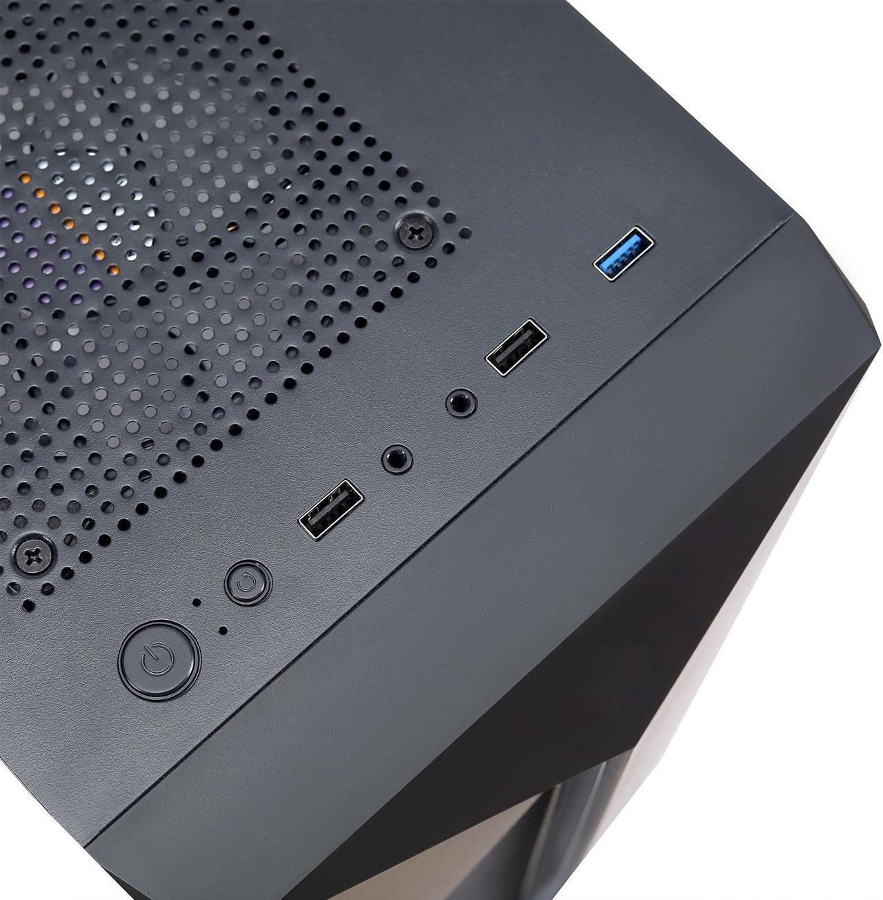 Alt view image 3 of 7 - MXZ Gaming PC Desktop Computer, AMD Ryzen 5 5600GT 3.6GHz, AMD Radeon RX Vega 7 Graphics,16GB DDR4, NVME 1TB SSD, 6RGB Fans, Win 11 Pro Ready, Gamer Desktop Computer (R5 5600GT)