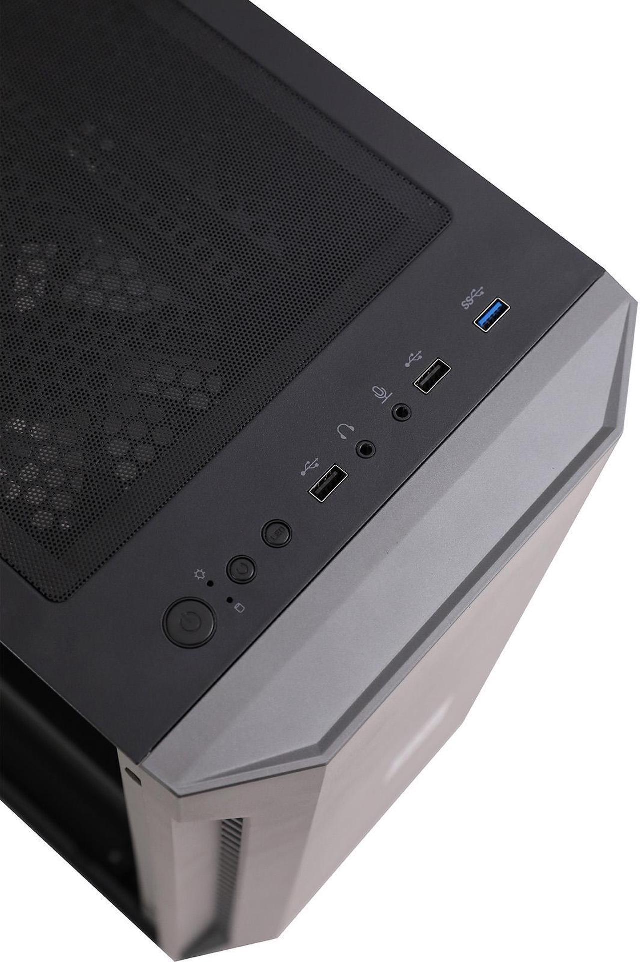 Alt view image 4 of 7 - MXZ Gaming PC Computer Intel Core i5 13400F 3.6GHz,  GeForce RTX 4060, 8GB*2(16GB) DDR4, NVME 500G, 5RGB Fans, Windows 11 Pro Ready to use, Gamer Desktop Computer (I5 13400F| RTX 4060))